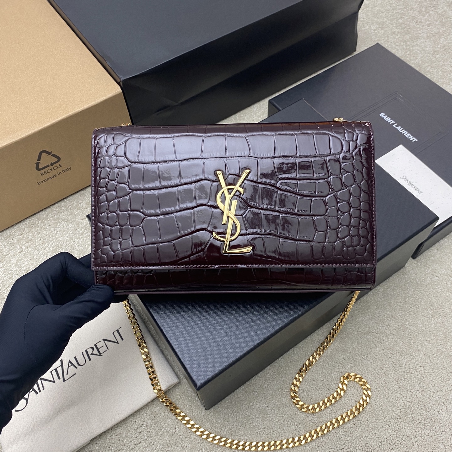 / 🌈 𝑲𝒂𝒕𝒆 𝟮𝟰𝒄𝒎# Y Logo Monogram Kate 2026 : 354021 : 24x14.5x5cm Borse