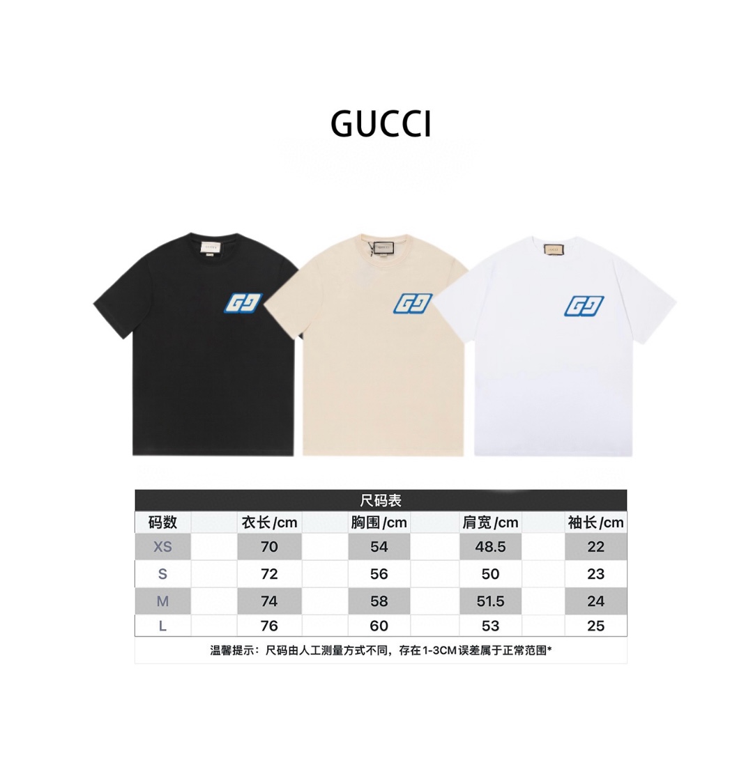 Gucci Odzież T-Shirt Replica sklep
 Kolor moreli Czarny Biały Bawełna