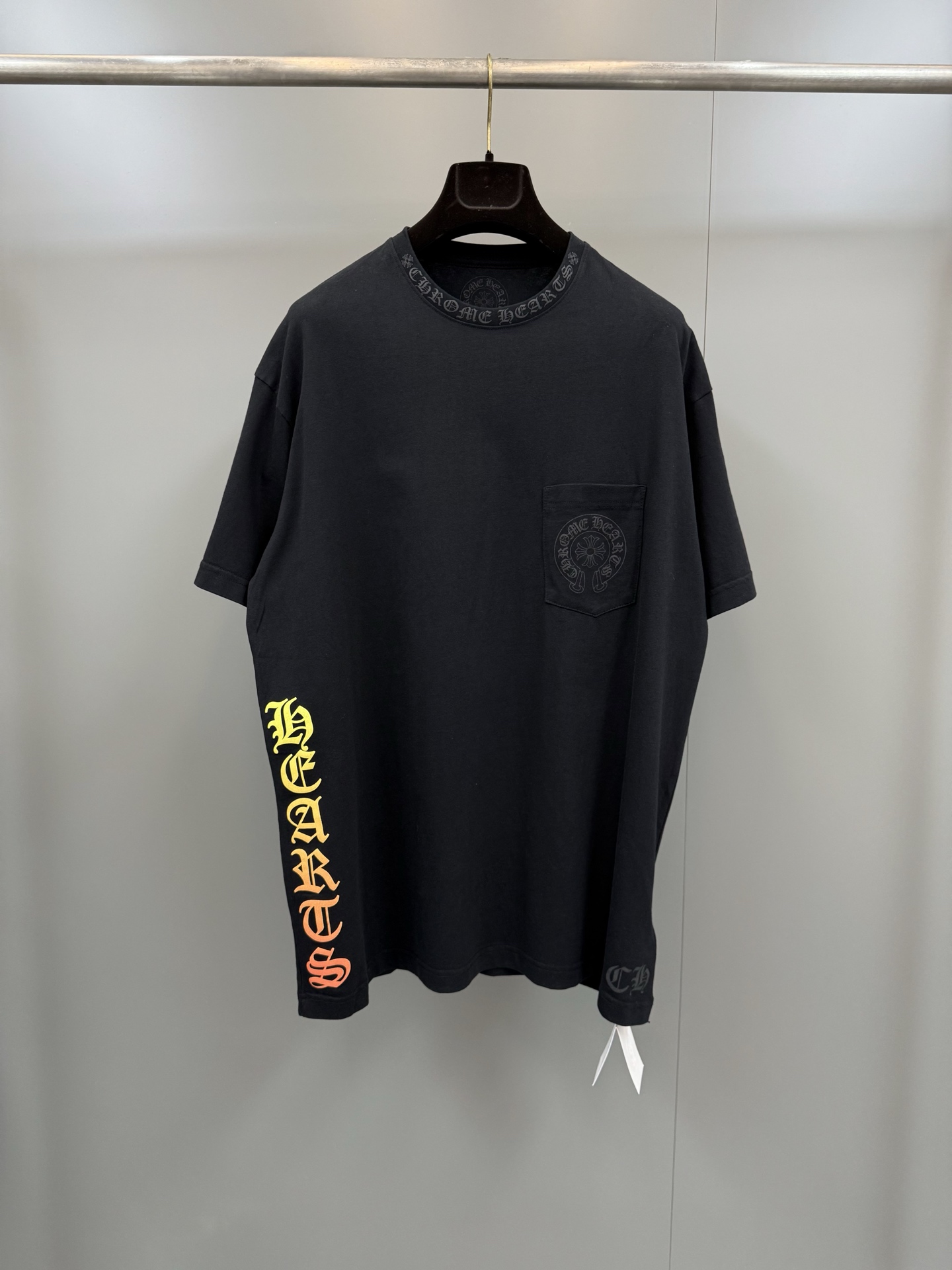 NO:783896,Chrome hearts 26ss new color letters horseshoe print short-sleeved T-shirt, Chrome hearts-clothing, chrome hearts, T-shirt, tees, t-shirt,19860909克罗心26ss新款彩色字母马蹄印短袖T恤,克罗心-服装,chrome hearts,T-shirt,tees，t-shirt,,Women's clothing