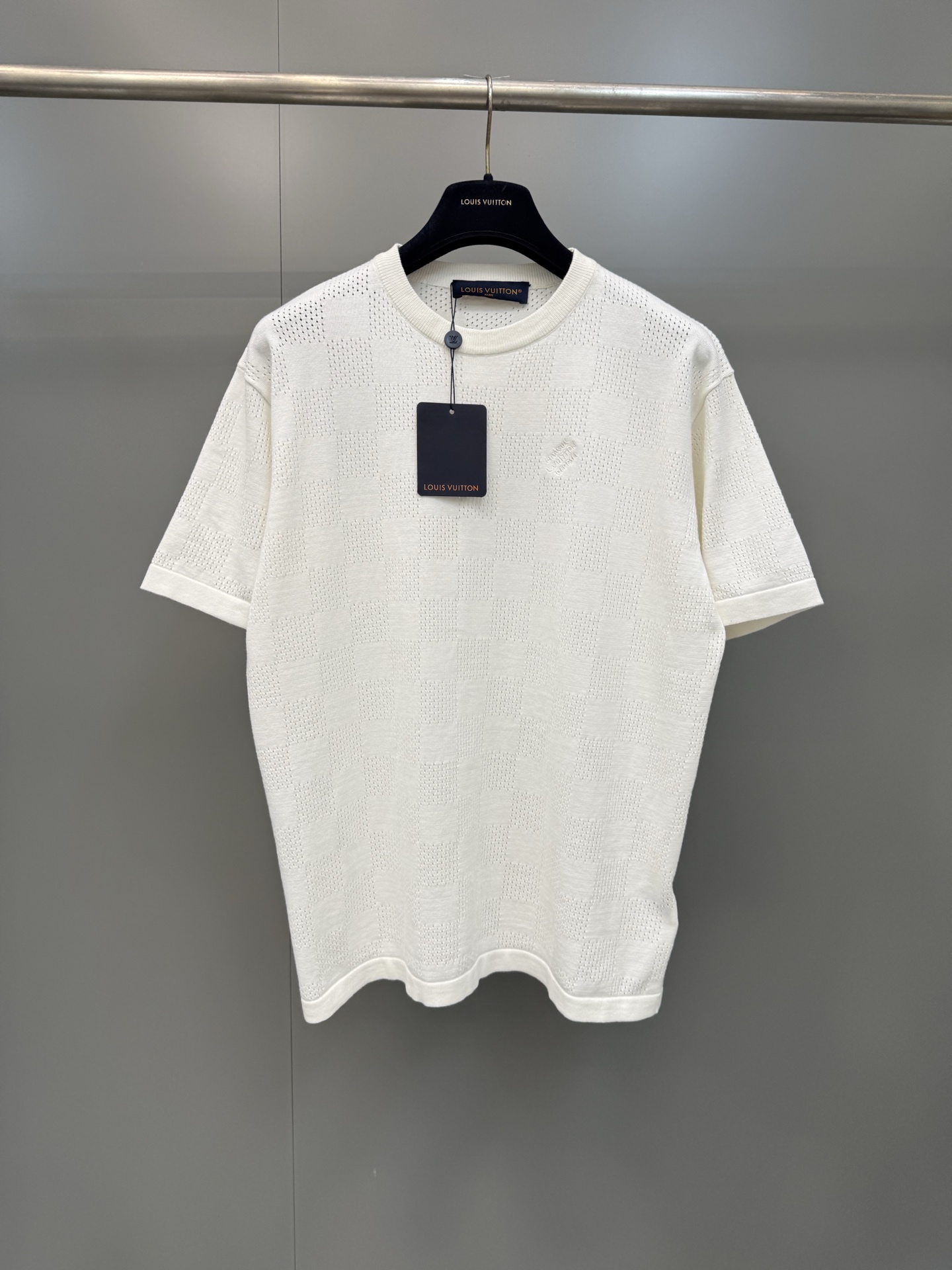NO:786790,High version of Lujia 26ss new summer series checkerboard short-sleeved round neck T-shirt for men,Louis Vuitton-clothing,louis vuitton,louis vuitton,louis vuitton,T-shirt,tees,t-shirt,19860909高版本驴家26ss新款夏季系列 棋盘格短袖圆领 T恤 男款,路易威登-服装,louis vuitton,louis vuitton,louis vuitton,T-shirt,tees，t-shirt,,Women's clothing