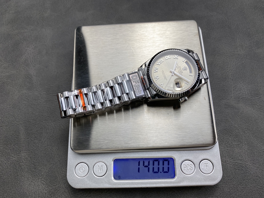 NO:157332,140g QF counterweight Rolex Weekly log Double calendar 36mm Weight 158g Weight 2836 movement Weight 140g Weight 140g Weight versatile style, no peeling, can be wrapped in gold!  ,,rolex19860909140g QF 配重 劳力士 星期日志 双历36mm 重量158g装2836机芯 重量140g装机芯 男女通用款,不掉皮,可包金！,,rolex,Watch