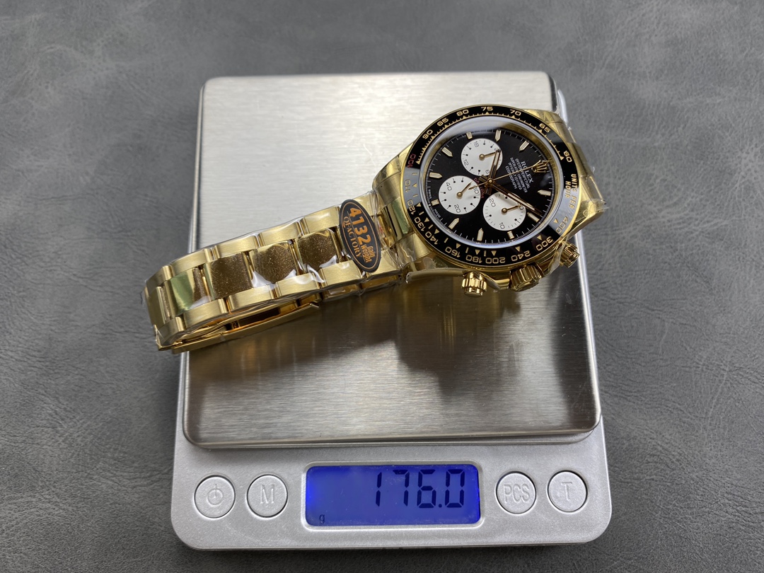 NO:157340,QF counterweight 4132 Rolex weight 175g Ditonath bottom 4132 Official custom model Le Mans 24 Hours Endurance Race 100, Rolex has released a new cosmic model Ditona, with the black ceramic circle 
