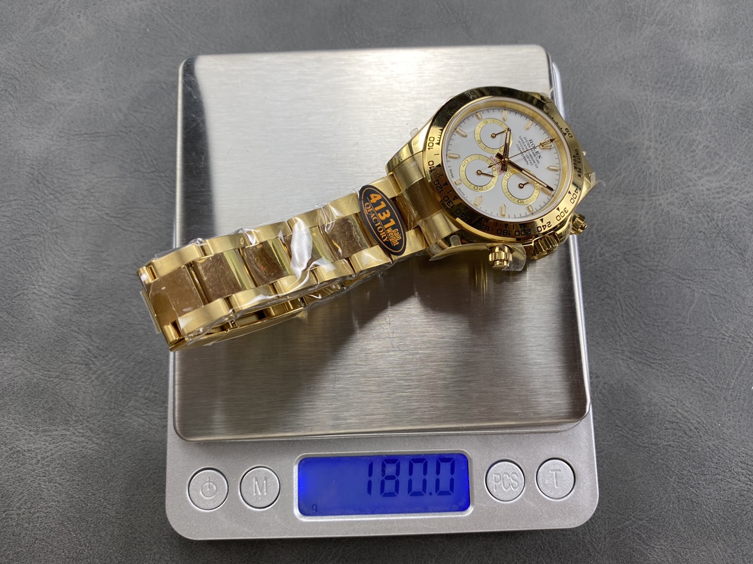 NO:157343,QF counterweight 4131 Rolex weight 180g new DiTytona 4131 movement 904 steel, Rolex19860909QF 配重4131 劳力士 重量180g 新款迪 迪通拿4131机芯904钢,,rolex,Watch