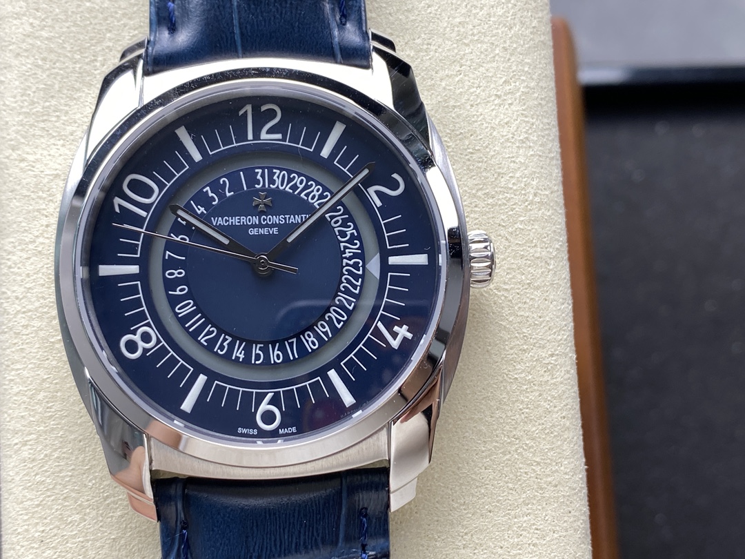 NO:156999,【GR Factory】The highest version of the market, Vacheron Constantin Quaidley 4500S/000A-B364 series classic replica version!  1 Function date display (for the middle of the dial (triangle indicator display) and the official website is consistent. The movement is equipped with a modification/1 to make the watch look thinner, the frequency is 28 times per hour! 2 Improve the four angle curves of the case, the dial color curve is more in line with the 12 scales, and the overall closer to the counter! 3 Paired with original Italian cowhide buckle, the watch diameter is 41mm, making the wrist more comfortable! The GR factory produced the Denton Quailey series combines the most unique DNA of the Denton. Denton is a symbol of Vacheron Constantin's ultimate elegance, fully reflecting the purest tradition of the high-end watchmaking industry! Suitable for all business occasions, simple, refined and elegant! GR fine reproduction, please enjoy it! Welcome to reprint! You deserve it!, vacheron, cowhide19860909【GR Factory】 市场最高版本 江诗丹顿奎德利4500S/000A-B364系列经典复刻版！ 1功能日期显示(为表盘中间(三角指示标显示)而官网一致,机芯搭载改/1让表更显纤薄,频率为每小时振动28,次数！ 2对表壳的四个角弧度进行改善,表盘颜色弧度更契合,12个刻度打磨更细腻,整体更贴近专柜！ 3搭配意大利牛皮原装扣,表径41mm.让手腕更贴合舒适！GR工厂出品的江诗.丹顿奎德利系列融汇了江诗.丹顿最独特的DNA,是江诗丹顿极致优雅的象征,充分体现了高级制表业最纯粹的传统！适合各种商务场合,简敛精致不失优雅！GR精品复刻,敬请品鉴！欢迎转载！你值得拥有！,,vacheron,cowhide,Watch