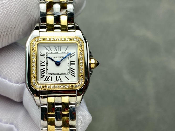 Cartier Panthère de Cartier Women's Watch, Two-Tone Stainless Steel, Diamonds