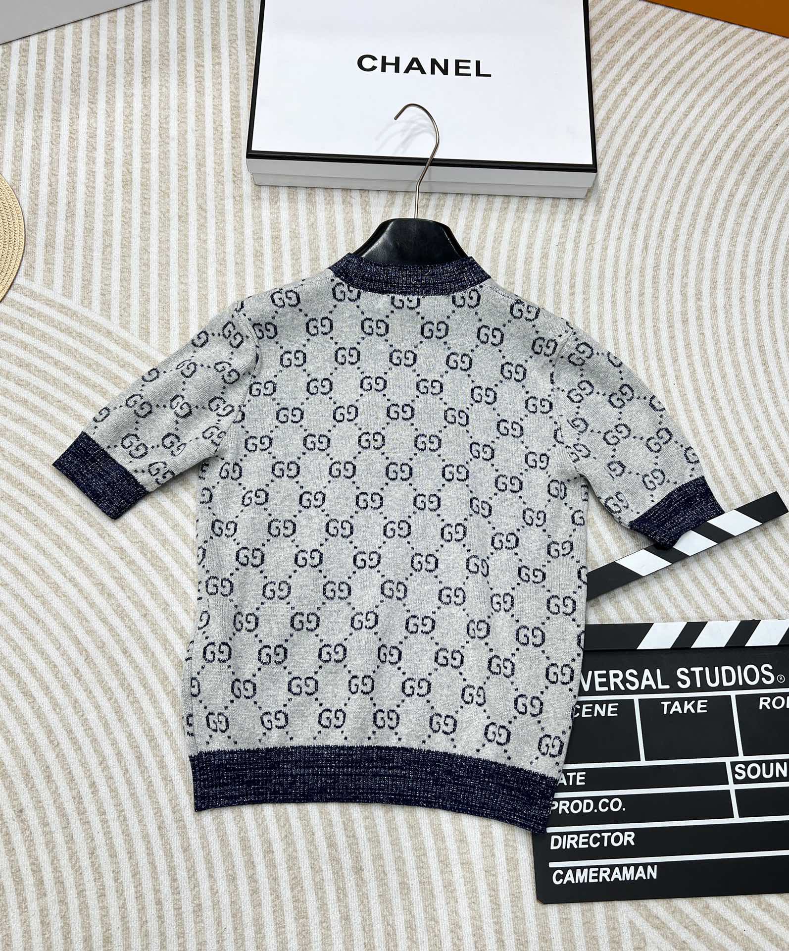 🆕 Gucci 金丝双G圆领针织短袖，德国一体挂机工艺、独家采用进口意大利金丝，柔软亲肤。给你奢侈品真正