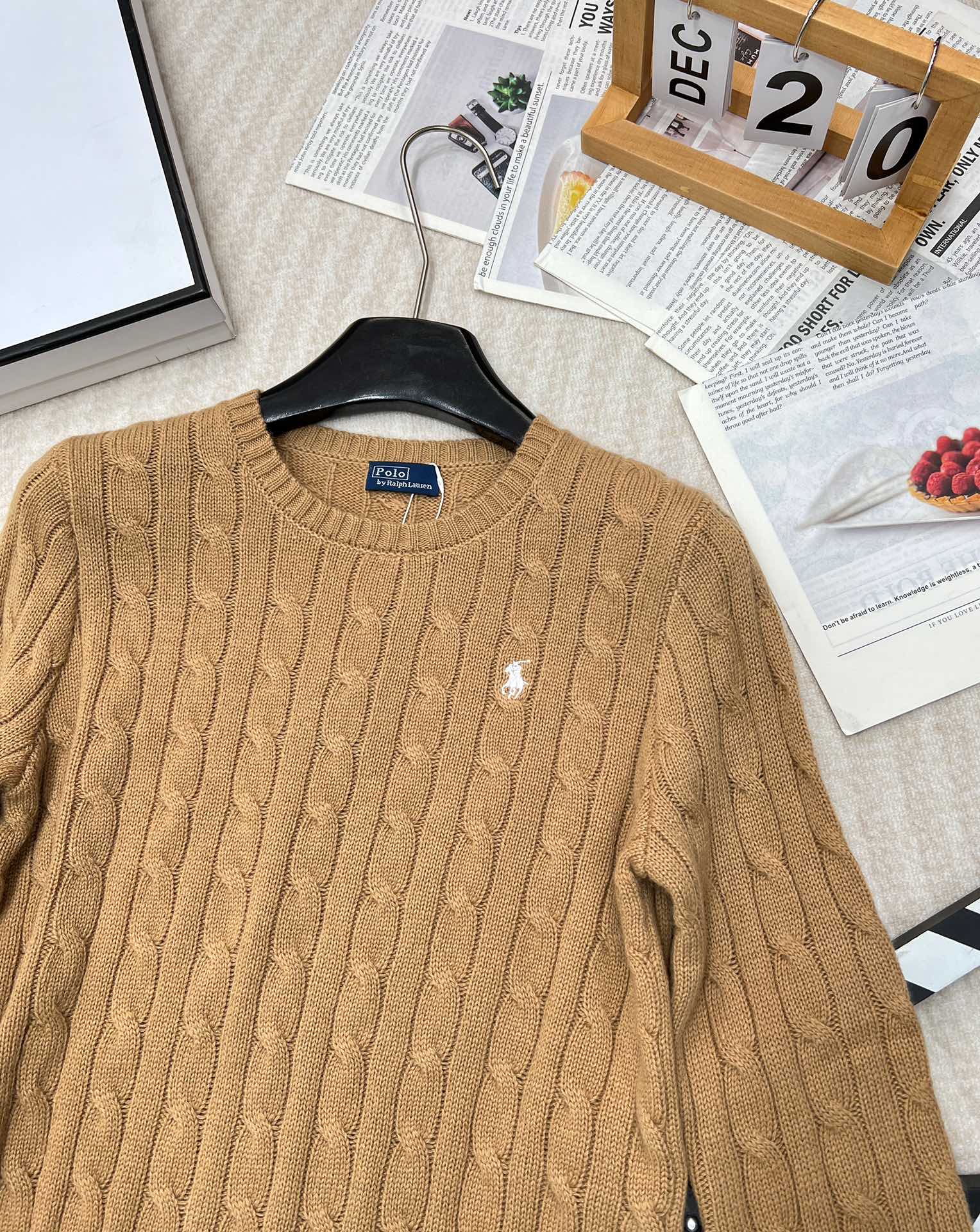 🆕Ralph Lauren拉夫劳伦24Ss最新款羊毛羊绒绞花圆领毛衣，最经典的绞花圆领毛衣，这个系列每年