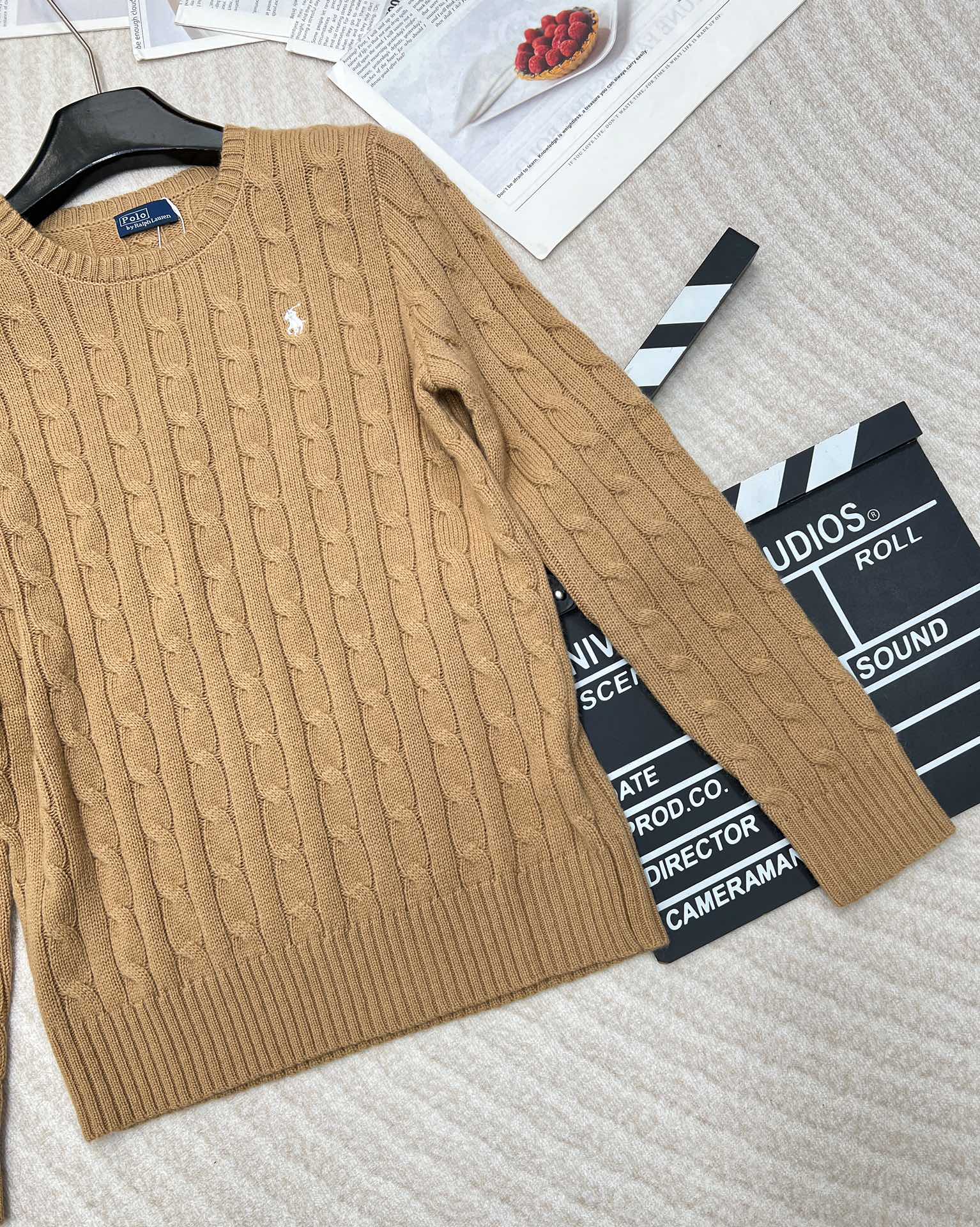 🆕Ralph Lauren拉夫劳伦24Ss最新款羊毛羊绒绞花圆领毛衣，最经典的绞花圆领毛衣，这个系列每年