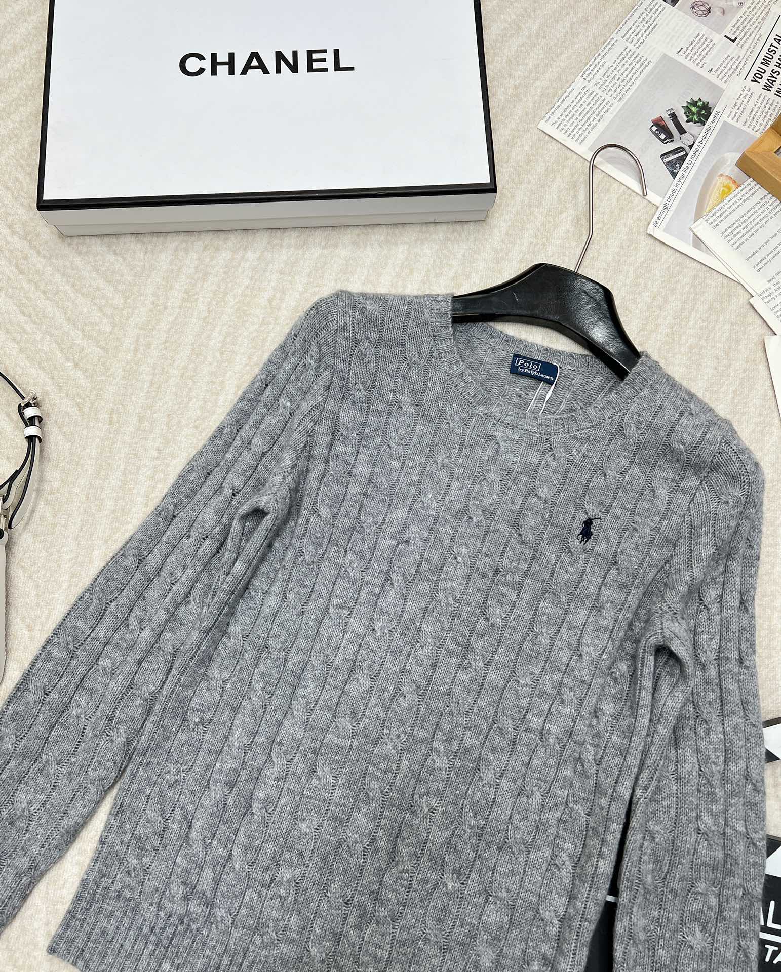 🆕Ralph Lauren拉夫劳伦24Ss最新款羊毛羊绒绞花圆领毛衣，最经典的绞花圆领毛衣，这个系列每年