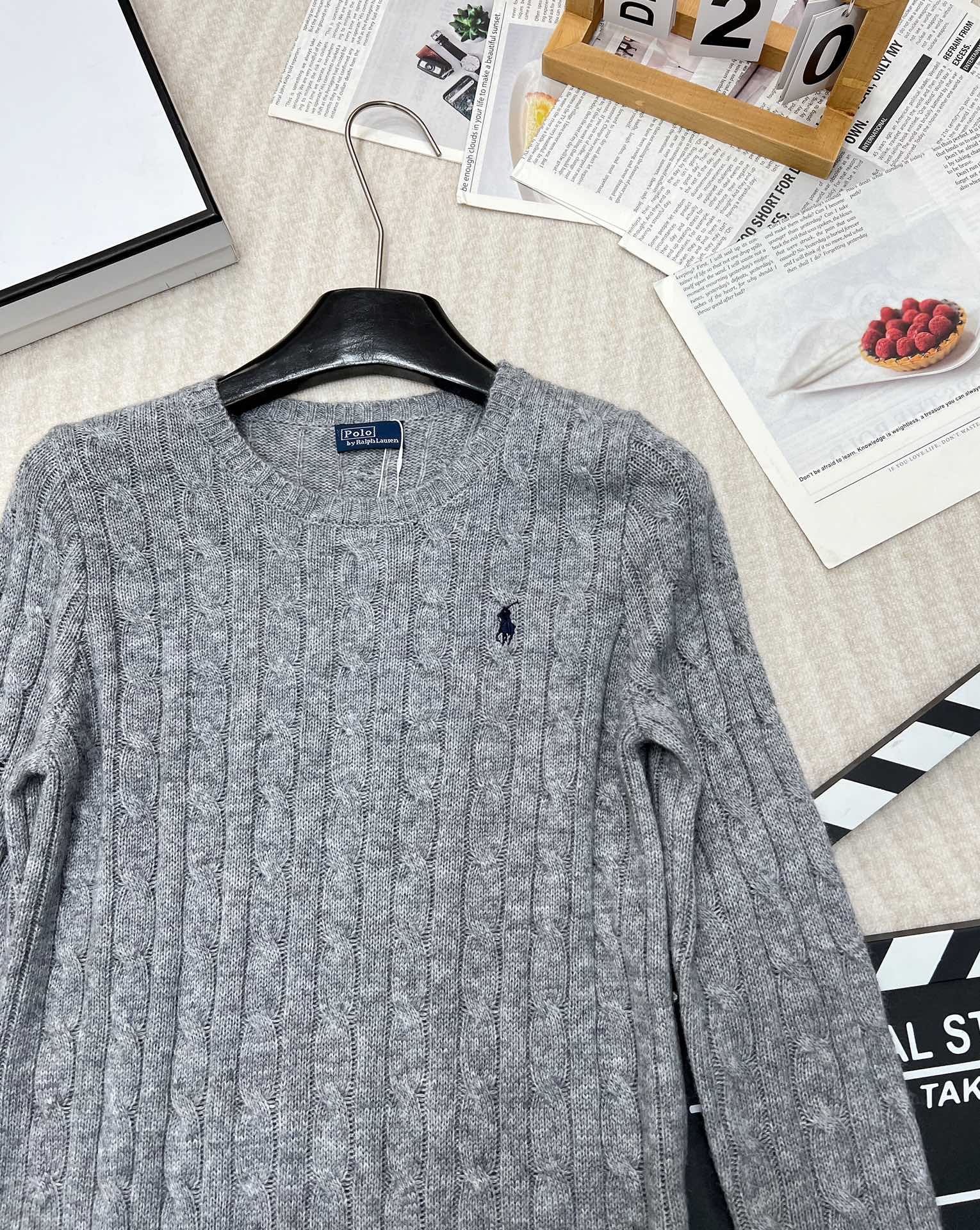 🆕Ralph Lauren拉夫劳伦24Ss最新款羊毛羊绒绞花圆领毛衣，最经典的绞花圆领毛衣，这个系列每年