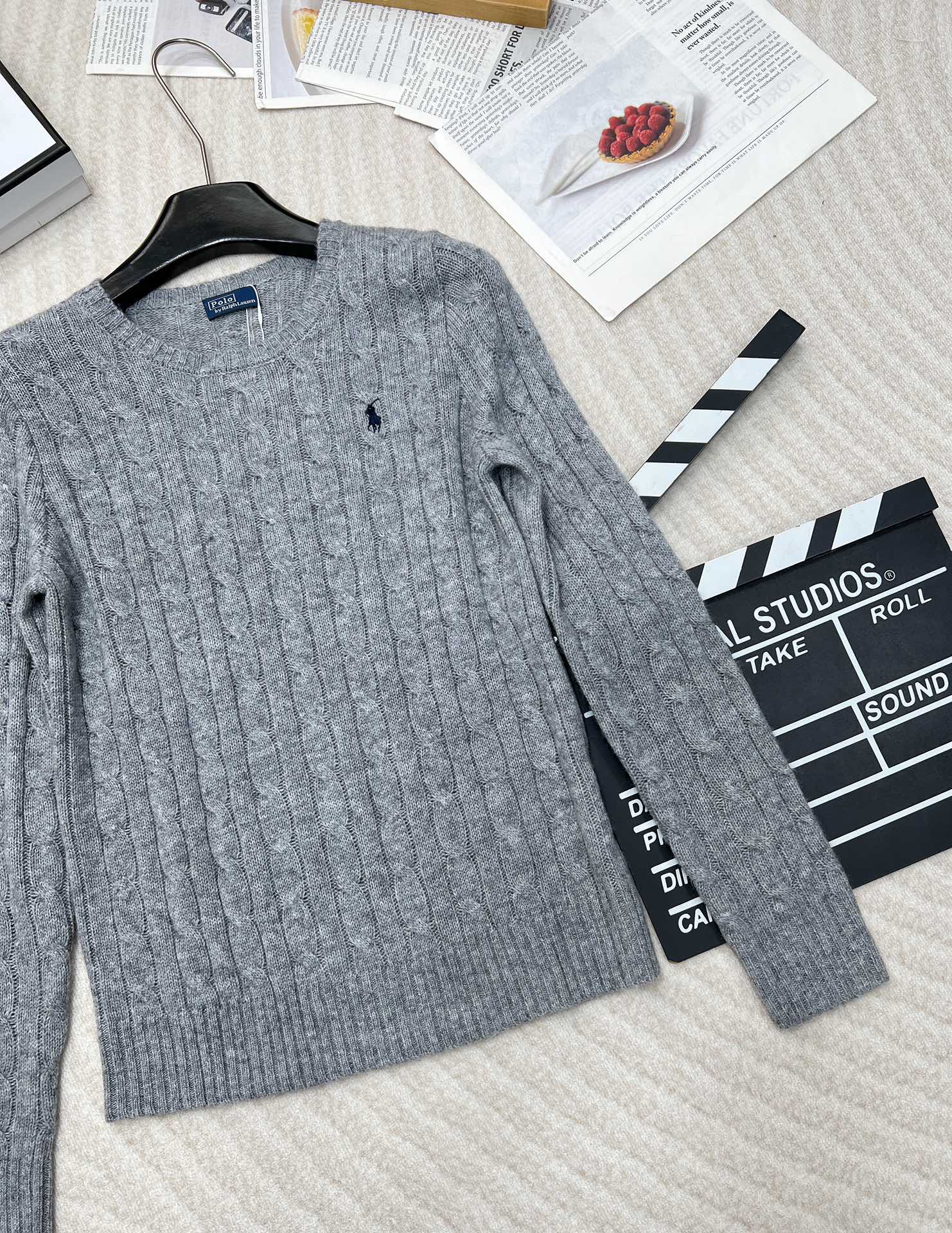 🆕Ralph Lauren拉夫劳伦24Ss最新款羊毛羊绒绞花圆领毛衣，最经典的绞花圆领毛衣，这个系列每年