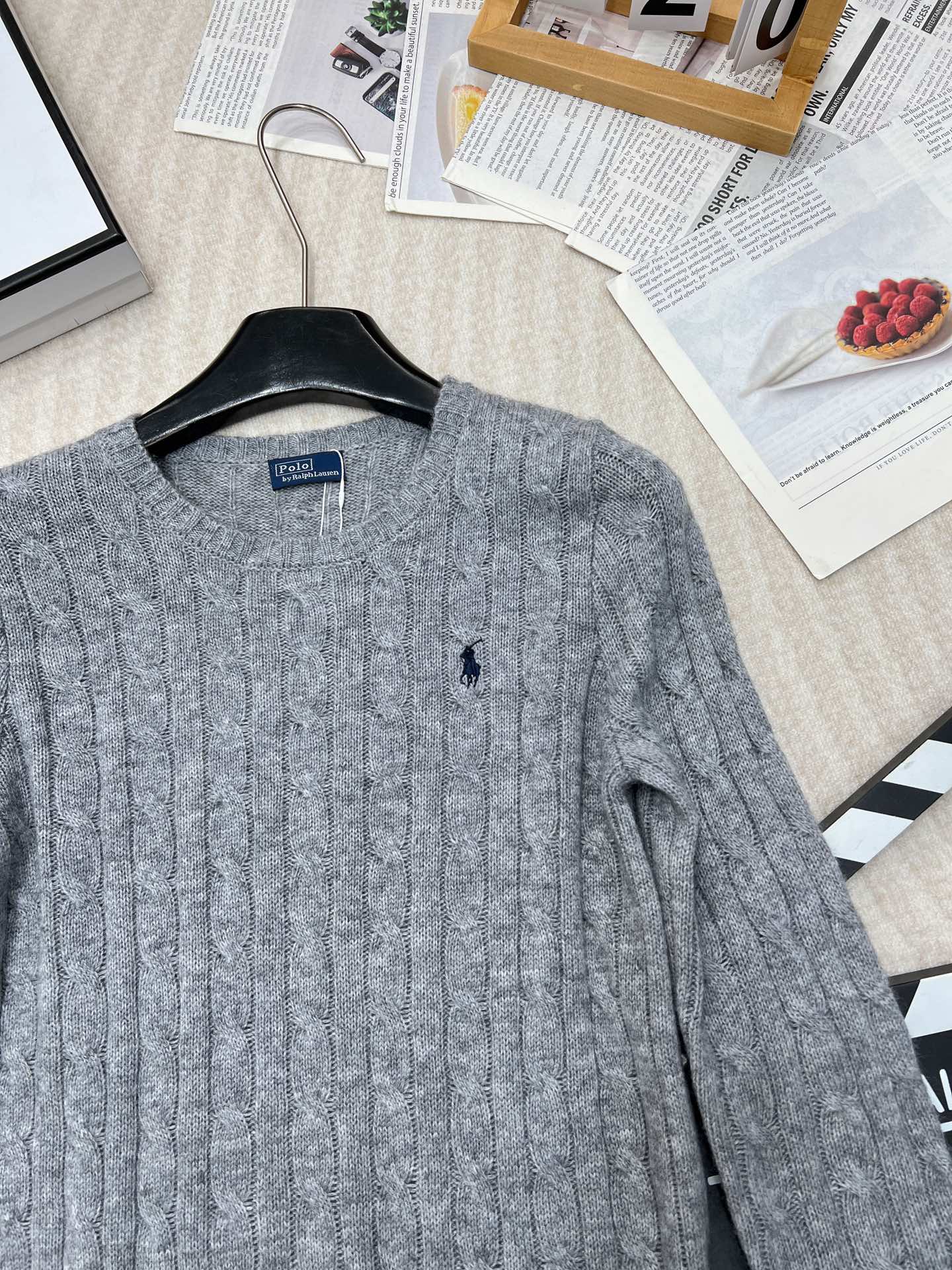 🆕Ralph Lauren拉夫劳伦24Ss最新款羊毛羊绒绞花圆领毛衣，最经典的绞花圆领毛衣，这个系列每年