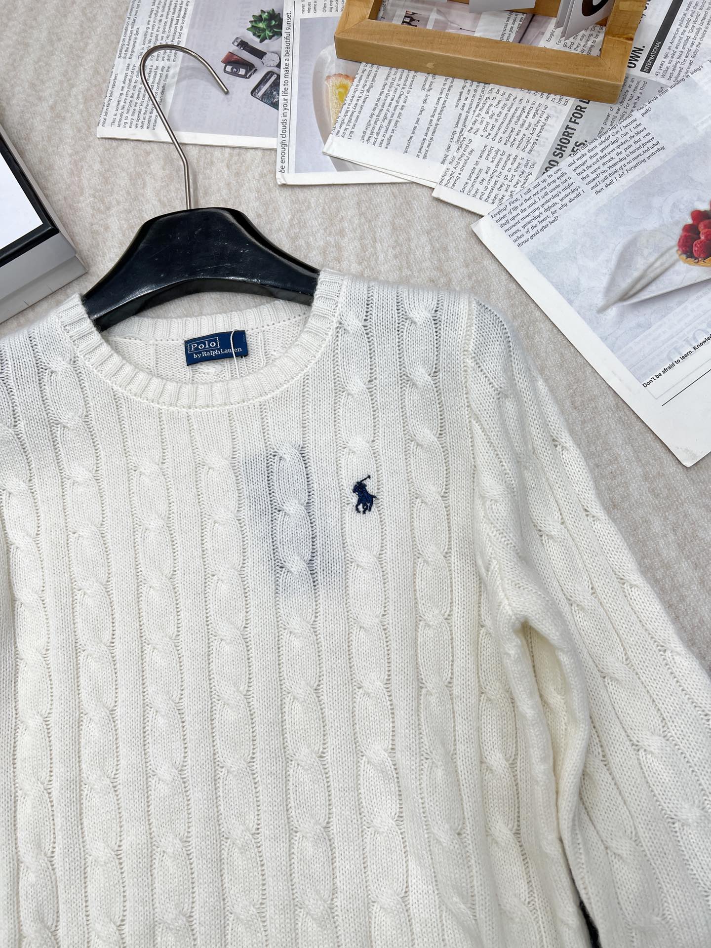 🆕Ralph Lauren拉夫劳伦24Ss最新款羊毛羊绒绞花圆领毛衣，最经典的绞花圆领毛衣，这个系列每年