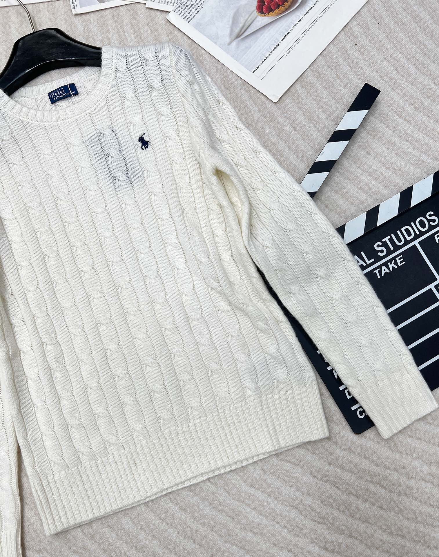 🆕Ralph Lauren拉夫劳伦24Ss最新款羊毛羊绒绞花圆领毛衣，最经典的绞花圆领毛衣，这个系列每年