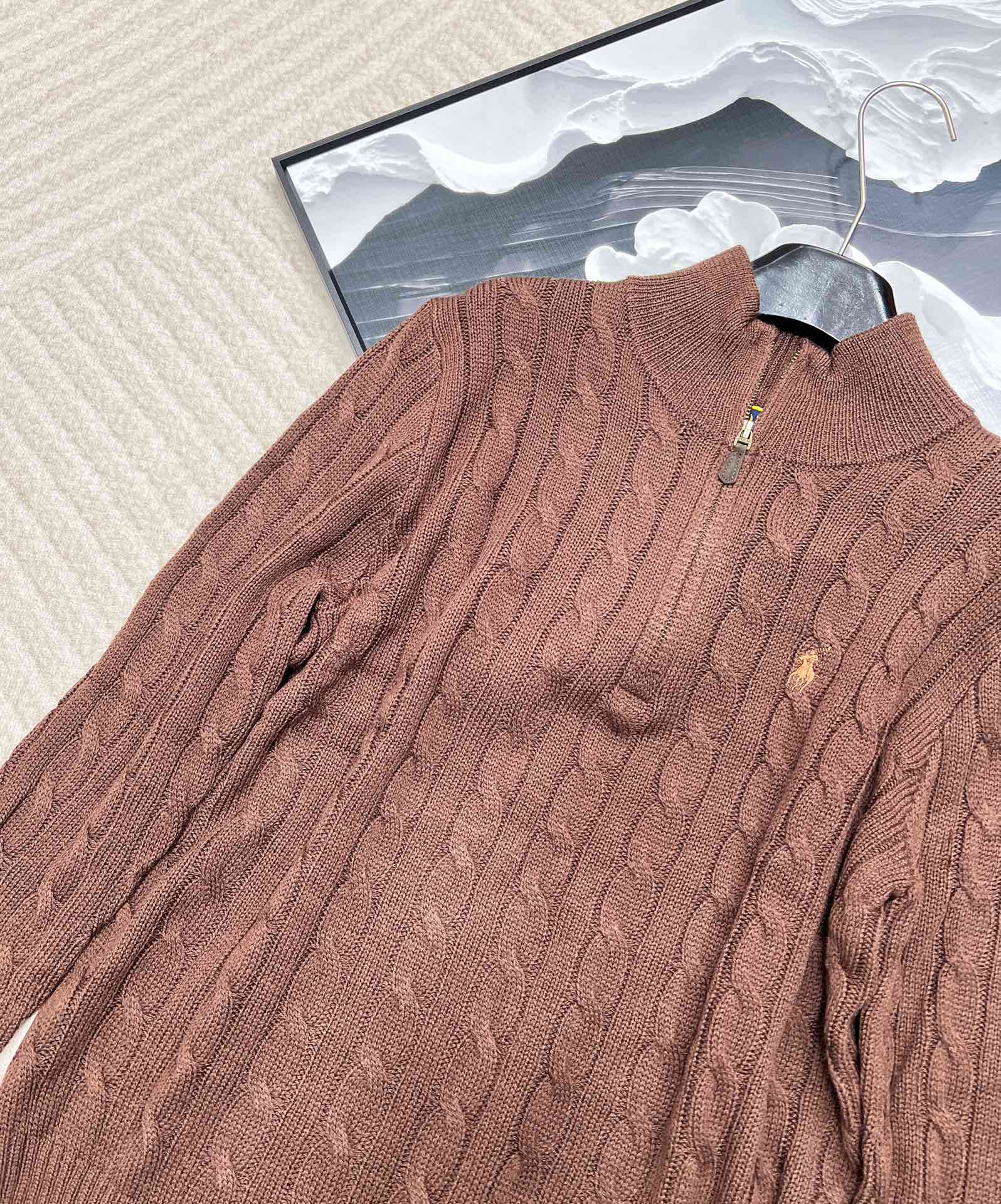 🆕Ralph Lauren 拉夫劳伦针织衫羊毛半拉链男女同款，原版是男神款来的但是做了五个尺寸，男女同款