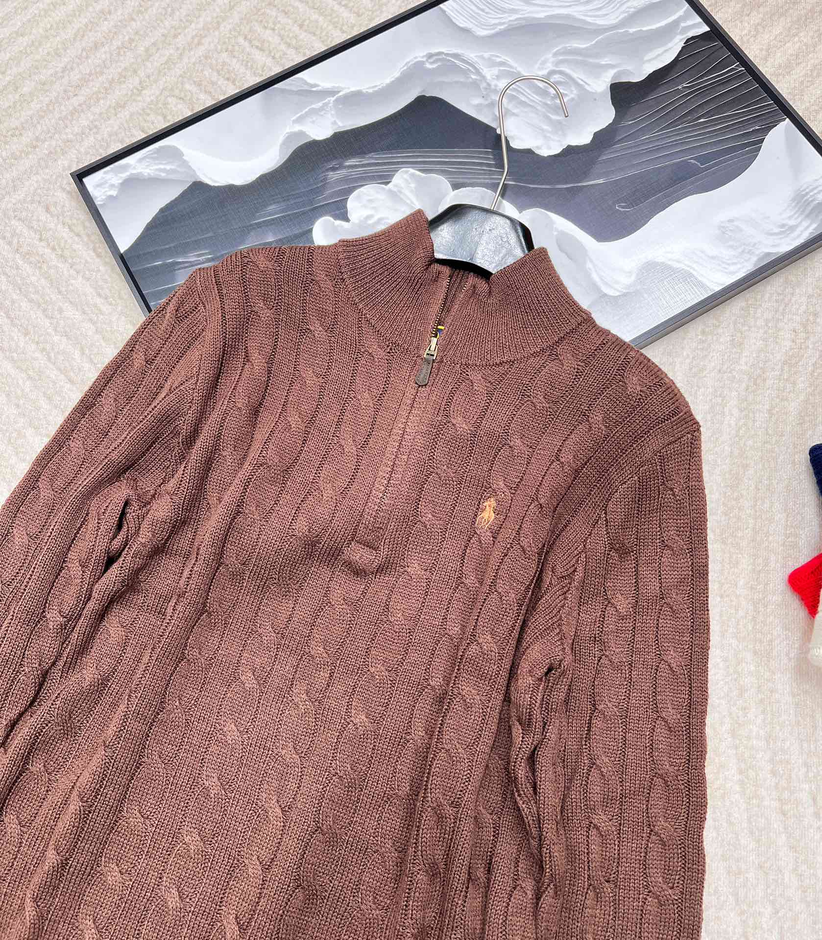 🆕Ralph Lauren 拉夫劳伦针织衫羊毛半拉链男女同款，原版是男神款来的但是做了五个尺寸，男女同款