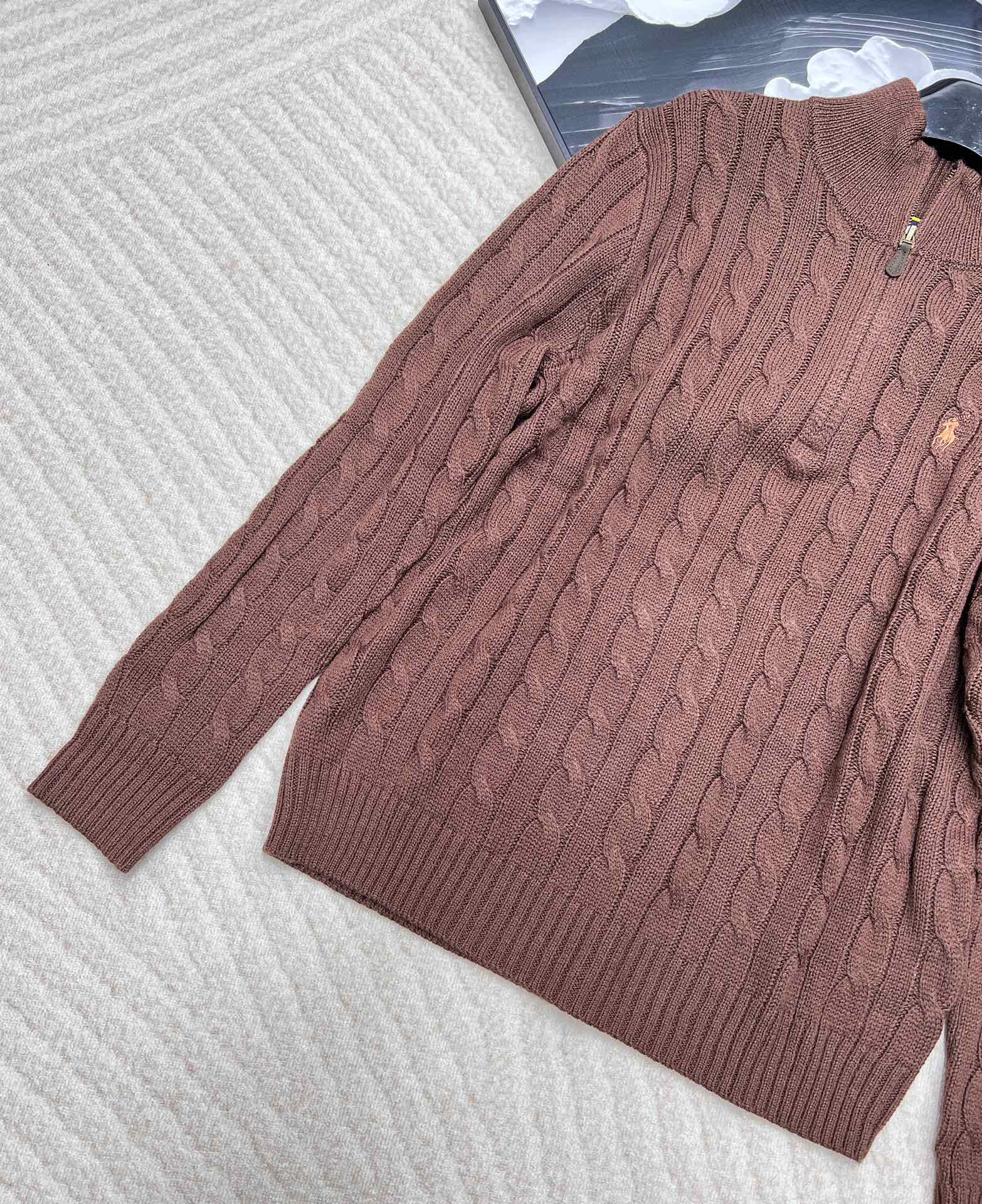 🆕Ralph Lauren 拉夫劳伦针织衫羊毛半拉链男女同款，原版是男神款来的但是做了五个尺寸，男女同款