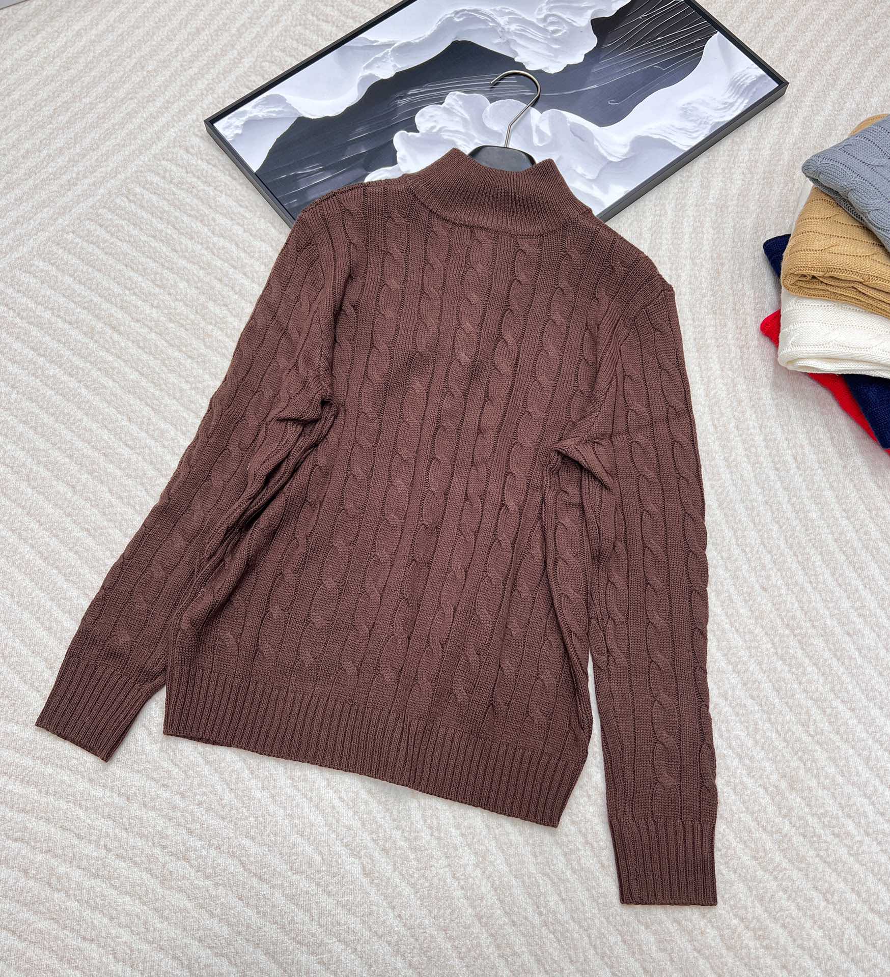 🆕Ralph Lauren 拉夫劳伦针织衫羊毛半拉链男女同款，原版是男神款来的但是做了五个尺寸，男女同款