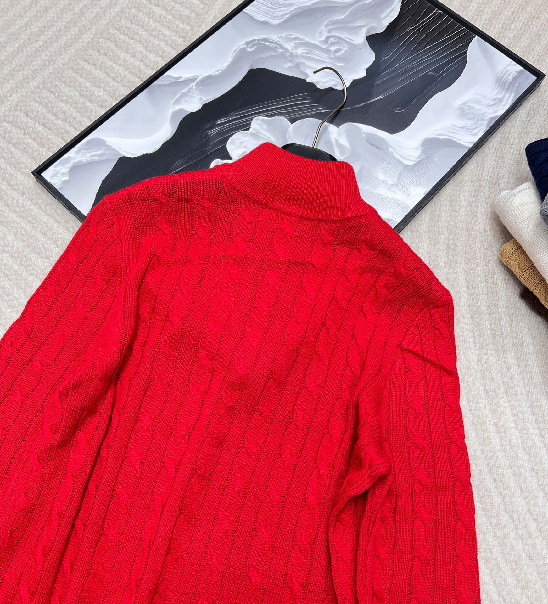 🆕Ralph Lauren 拉夫劳伦针织衫羊毛半拉链男女同款，原版是男神款来的但是做了五个尺寸，男女同款