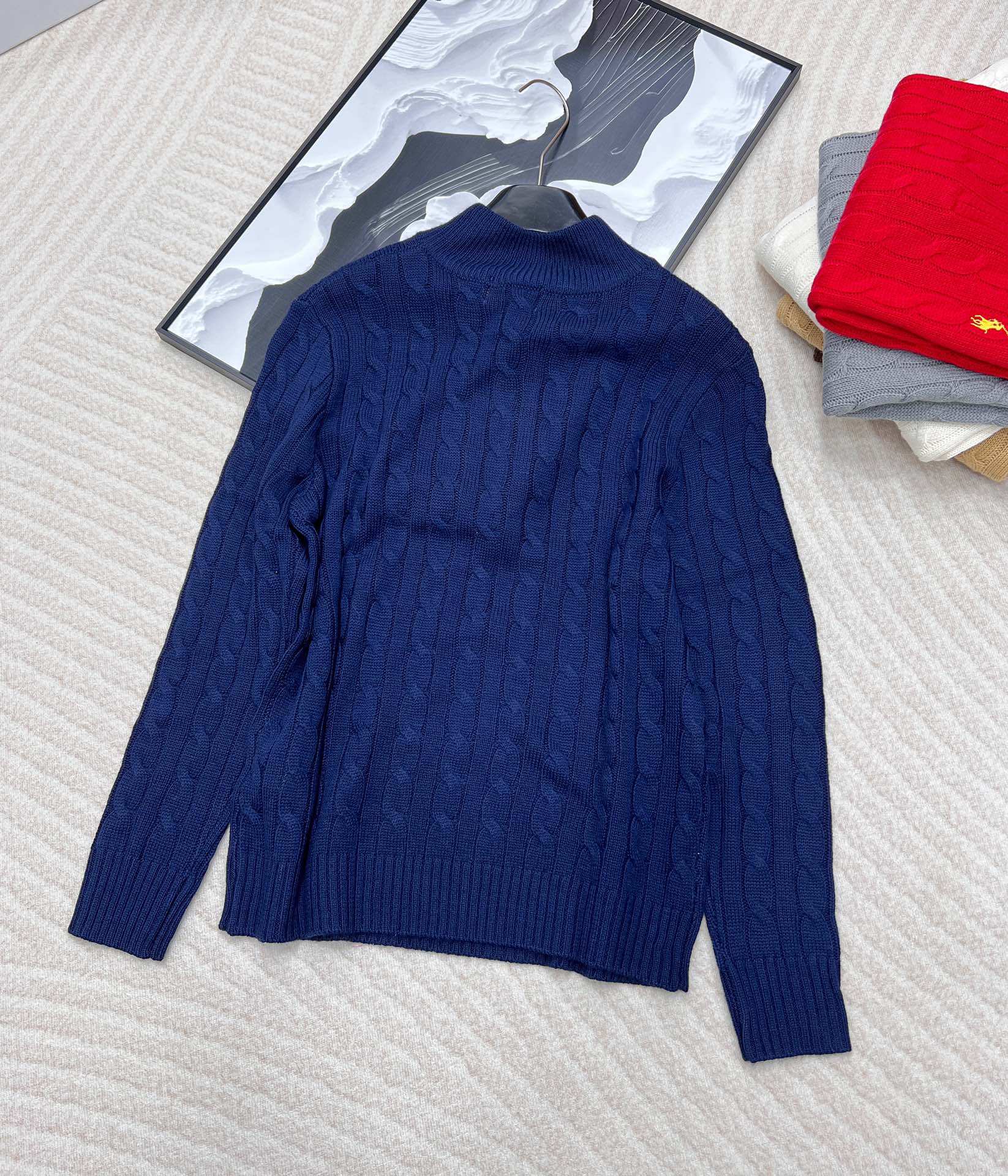 🆕Ralph Lauren 拉夫劳伦针织衫羊毛半拉链男女同款，原版是男神款来的但是做了五个尺寸，男女同款