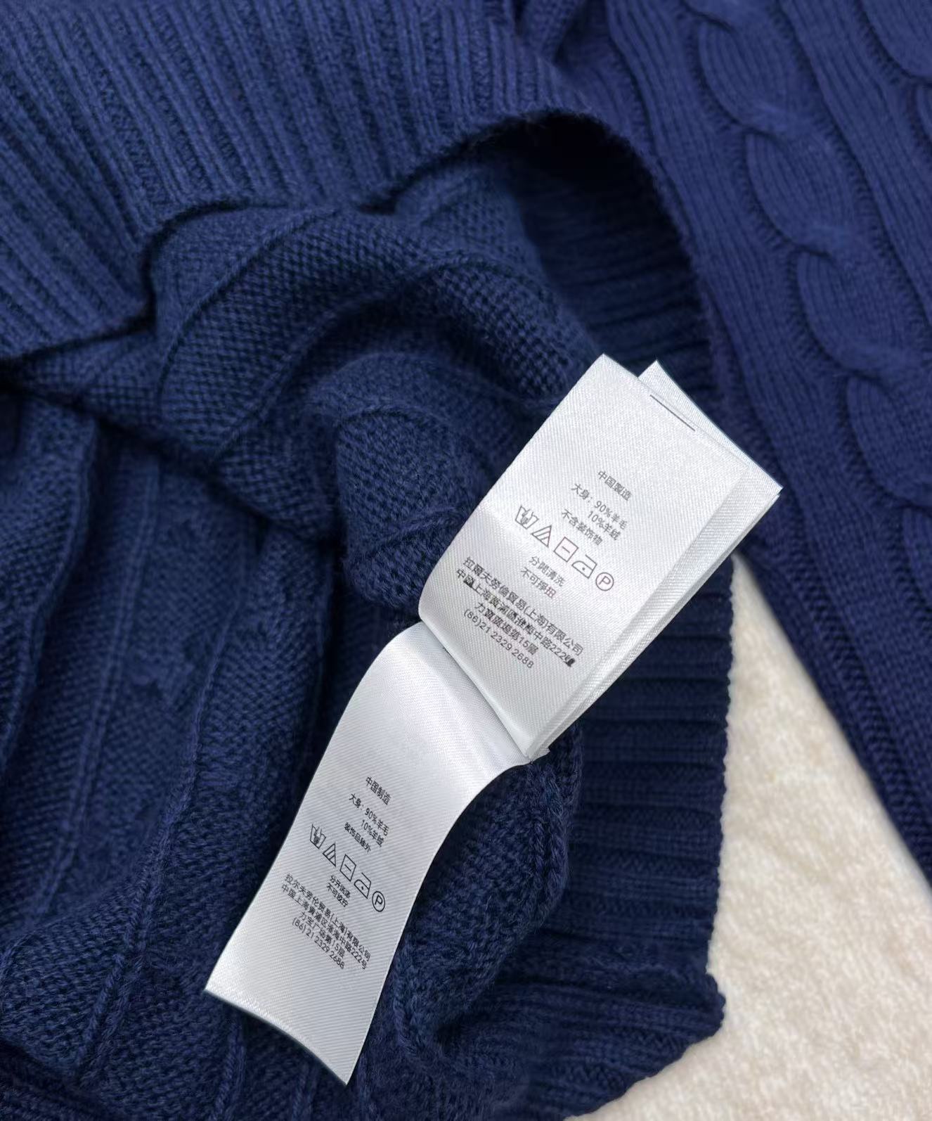 🆕Ralph Lauren 拉夫劳伦针织衫羊毛半拉链男女同款，原版是男神款来的但是做了五个尺寸，男女同款