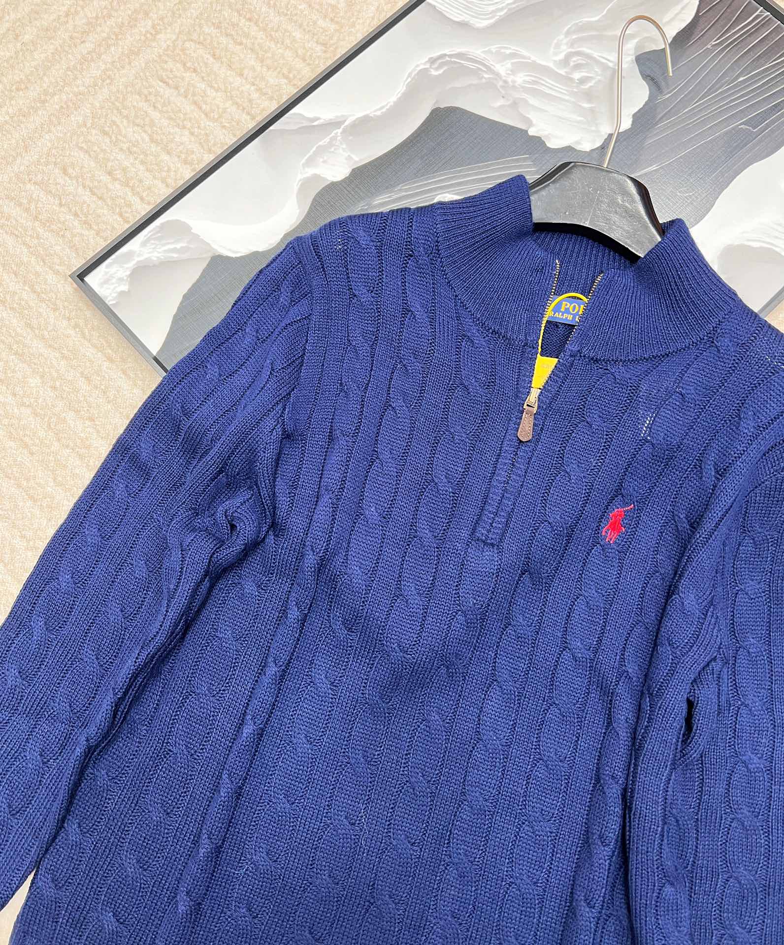 🆕Ralph Lauren 拉夫劳伦针织衫羊毛半拉链男女同款，原版是男神款来的但是做了五个尺寸，男女同款