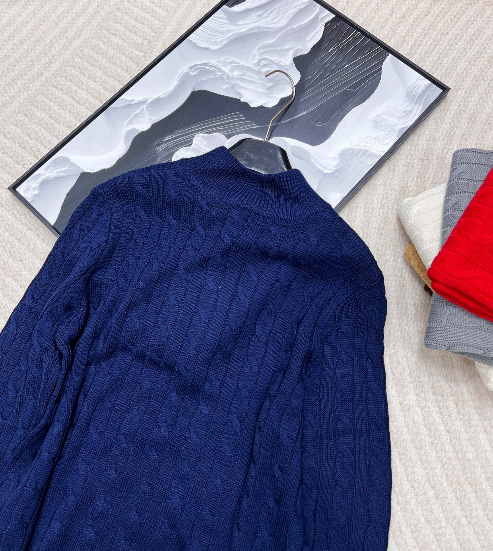 🆕Ralph Lauren 拉夫劳伦针织衫羊毛半拉链男女同款，原版是男神款来的但是做了五个尺寸，男女同款