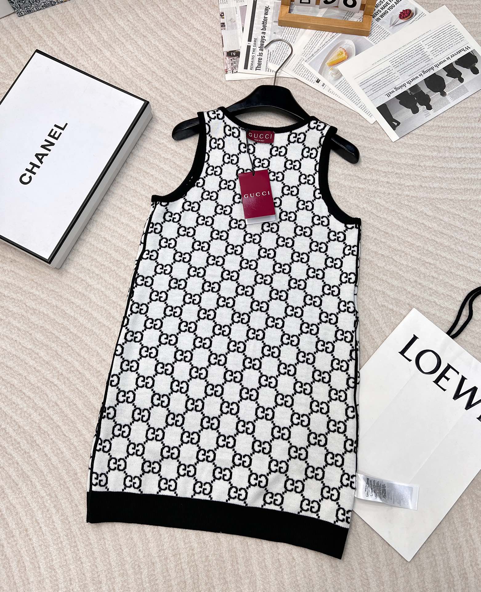 🆕Gucci 25FW🖤早春新款双面穿无袖吊带连衣裙..✂️✂️这件实名点赞 万分推荐！因为真的太太太好