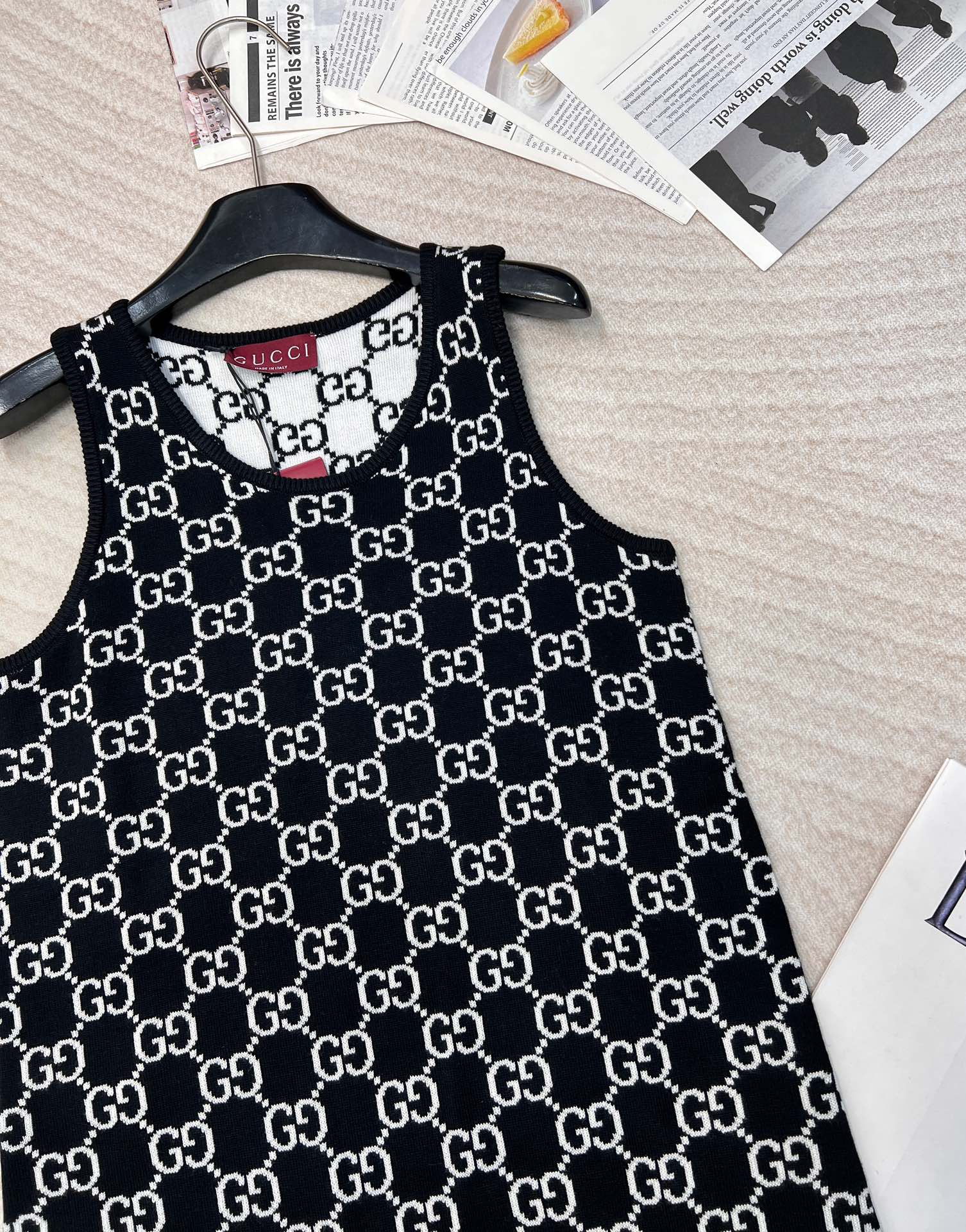 🆕Gucci 25FW🖤早春新款双面穿无袖吊带连衣裙..✂️✂️这件实名点赞 万分推荐！因为真的太太太好