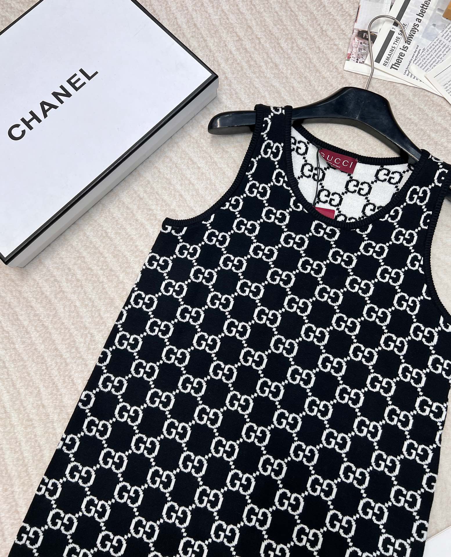 🆕Gucci 25FW🖤早春新款双面穿无袖吊带连衣裙..✂️✂️这件实名点赞 万分推荐！因为真的太太太好