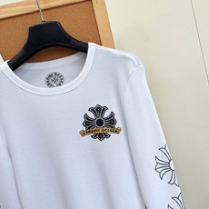 🆕Chrome Hearts克罗心26早秋十字花卉华夫格修身长袖打底,美式辣妹本命打底🖤克罗心十字花卉修身华夫格长袖,早 🆕Chrome Hearts克罗心26早秋十字花卉华夫格修身长袖打底,美式辣妹本命打底🖤克罗心十字花卉修身华夫格长袖,早