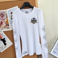 🆕Chrome Hearts克罗心26早秋十字花卉华夫格修身长袖打底,美式辣妹本命打底🖤克罗心十字花卉修身华夫格长袖,早 🆕Chrome Hearts克罗心26早秋十字花卉华夫格修身长袖打底,美式辣妹本命打底🖤克罗心十字花卉修身华夫格长袖,早