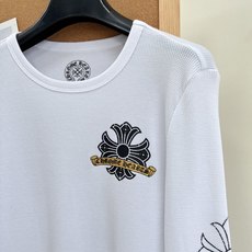 🆕Chrome Hearts克罗心26早秋十字花卉华夫格修身长袖打底,美式辣妹本命打底🖤克罗心十字花卉修身华夫格长袖,早 🆕Chrome Hearts克罗心26早秋十字花卉华夫格修身长袖打底,美式辣妹本命打底🖤克罗心十字花卉修身华夫格长袖,早