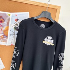 🆕Chrome Hearts克罗心26早秋十字花卉华夫格修身长袖打底,美式辣妹本命打底🖤克罗心十字花卉修身华夫格长袖,早 🆕Chrome Hearts克罗心26早秋十字花卉华夫格修身长袖打底,美式辣妹本命打底🖤克罗心十字花卉修身华夫格长袖,早