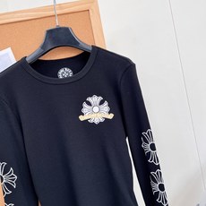 🆕Chrome Hearts克罗心26早秋十字花卉华夫格修身长袖打底,美式辣妹本命打底🖤克罗心十字花卉修身华夫格长袖,早 🆕Chrome Hearts克罗心26早秋十字花卉华夫格修身长袖打底,美式辣妹本命打底🖤克罗心十字花卉修身华夫格长袖,早