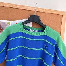 🆕Loewe罗意威26新款撞色方领条纹短款针织短袖,清爽多巴胺法式条纹|双配色温柔撞色条纹,方领+落肩短袖版型,自带松弛 🆕Loewe罗意威26新款撞色方领条纹短款针织短袖,清爽多巴胺法式条纹|双配色温柔撞色条纹,方领+落肩短袖版型,自带松弛