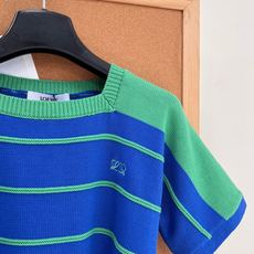 🆕Loewe罗意威26新款撞色方领条纹短款针织短袖,清爽多巴胺法式条纹|双配色温柔撞色条纹,方领+落肩短袖版型,自带松弛 🆕Loewe罗意威26新款撞色方领条纹短款针织短袖,清爽多巴胺法式条纹|双配色温柔撞色条纹,方领+落肩短袖版型,自带松弛