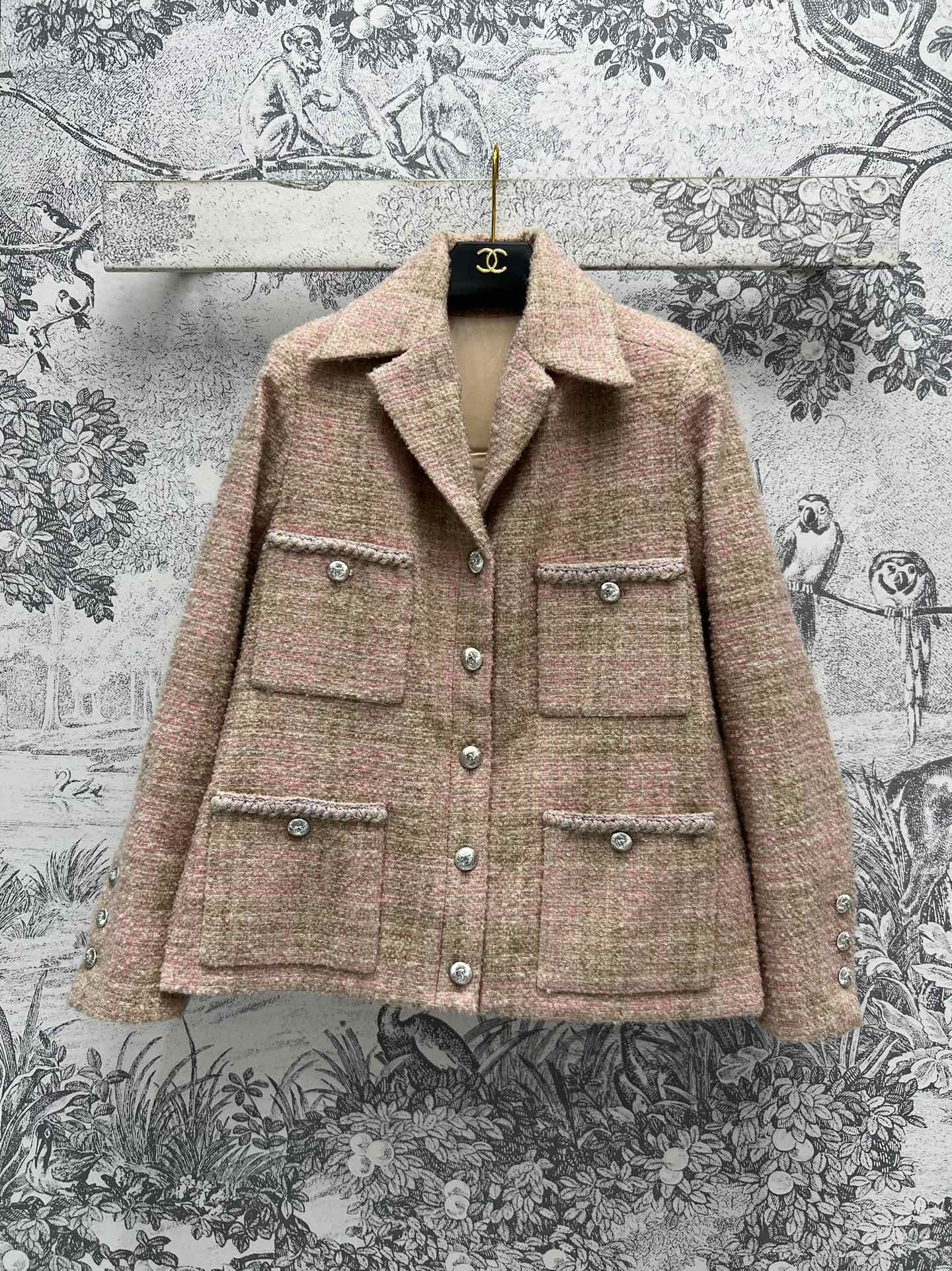 Chanel Ropa Abrigos y chaquetas Rosa Tejido Colección otoño – invierno