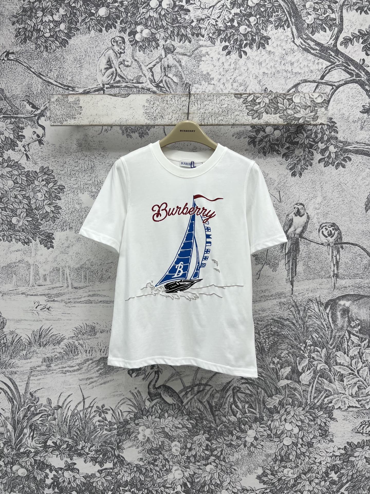 NO:322177,B home 25 spring and summer new logo printed short-sleeved T-shirt super versatile and practical wear. Everyday matching looks good, exquisite, cool and stylish. High-grade pure cotton material, comfortable and breathable. One color and three codes SML, T-shirt,tees, t-shirt,alexander wang19860909B家 25春夏新款 logo印花短袖T恤 超级百搭实穿 日常的搭配单穿都好看 精致又酷帅有型 高克数纯棉料 质感舒适透气 一色三码 SML,,T-shirt,tees，t-shirt,alexander wang,Women's clothing