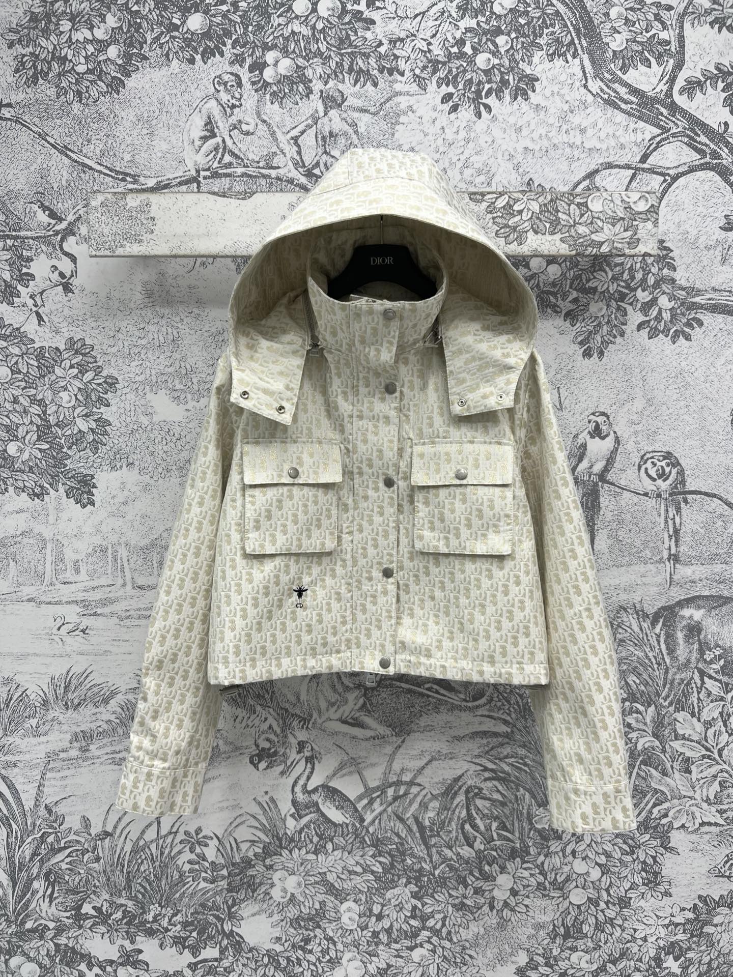 NO:317808,D Home 25 Early Spring New Style, Gold-Bulle D-letter Jacquard Stand Collar Hooded Jacket, Removable Hooded Design, Decorated Presbyterian Logo Jacquard Fabric, Classic and Enjoyable, It will never be outdated for long to wear, The real thing is amazing, the texture and details are great, the back letter webbing design, those who like presbyterian must not miss it, one color three codes SML,,dior,jackets & coats,hats,alexander wang19860909D家 25早春新款 烫金D字母提花立领连帽外套 可拆卸连帽设计 定织老花logo提花面料 经典耐看 穿多久都不会过时 实物简直绝了 质感和细节都很赞 后背字母织带设计 喜欢老花的一定不要错过 一色三码 SML,,dior,jackets & coats,hats,alexander wang,Women's clothing