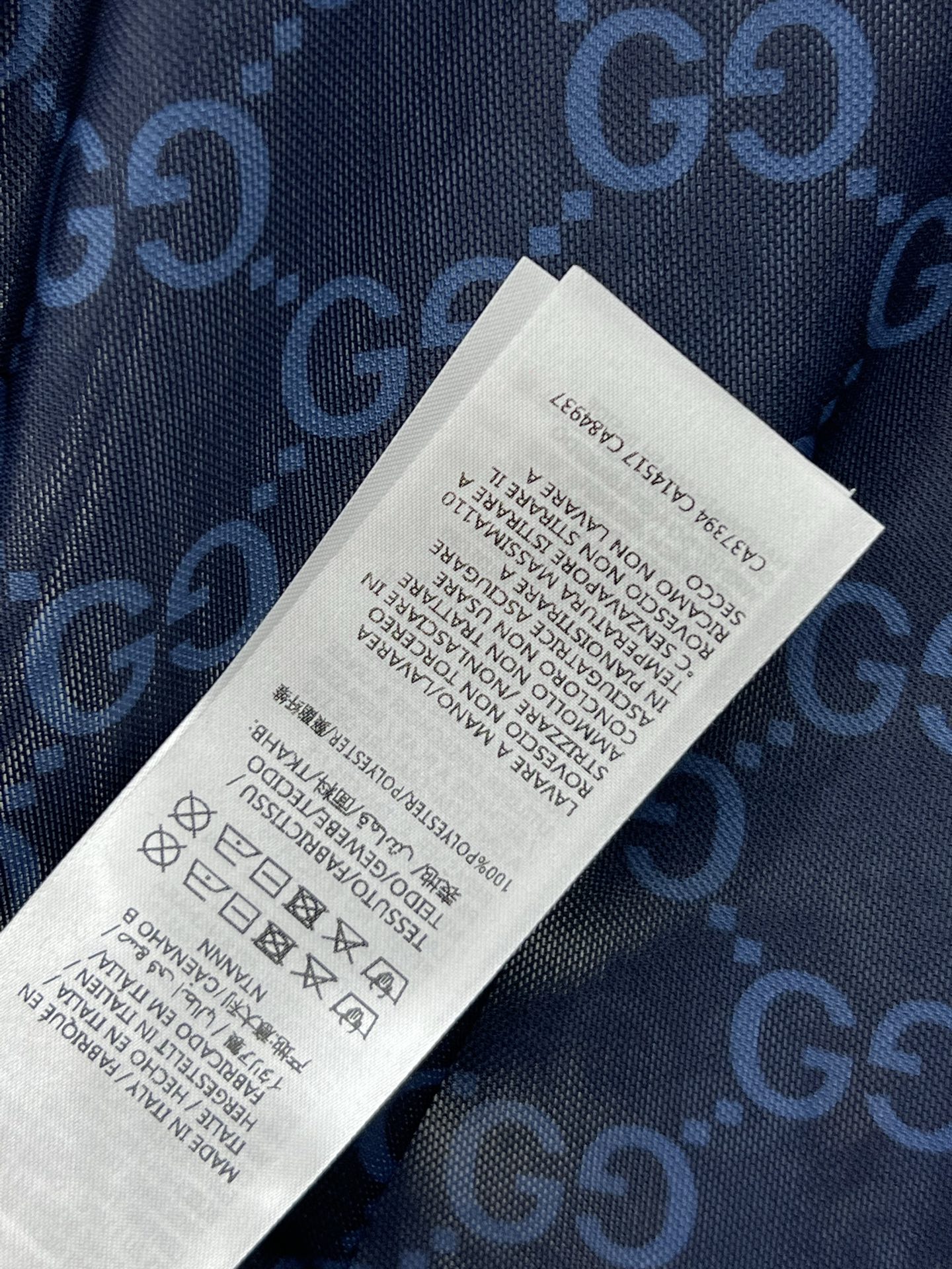 G家 25夏季新款 深蓝双G提花网纱短袖 微微透视效果复古时髦又高级的单品 减龄少女气质 经典版型不挑人