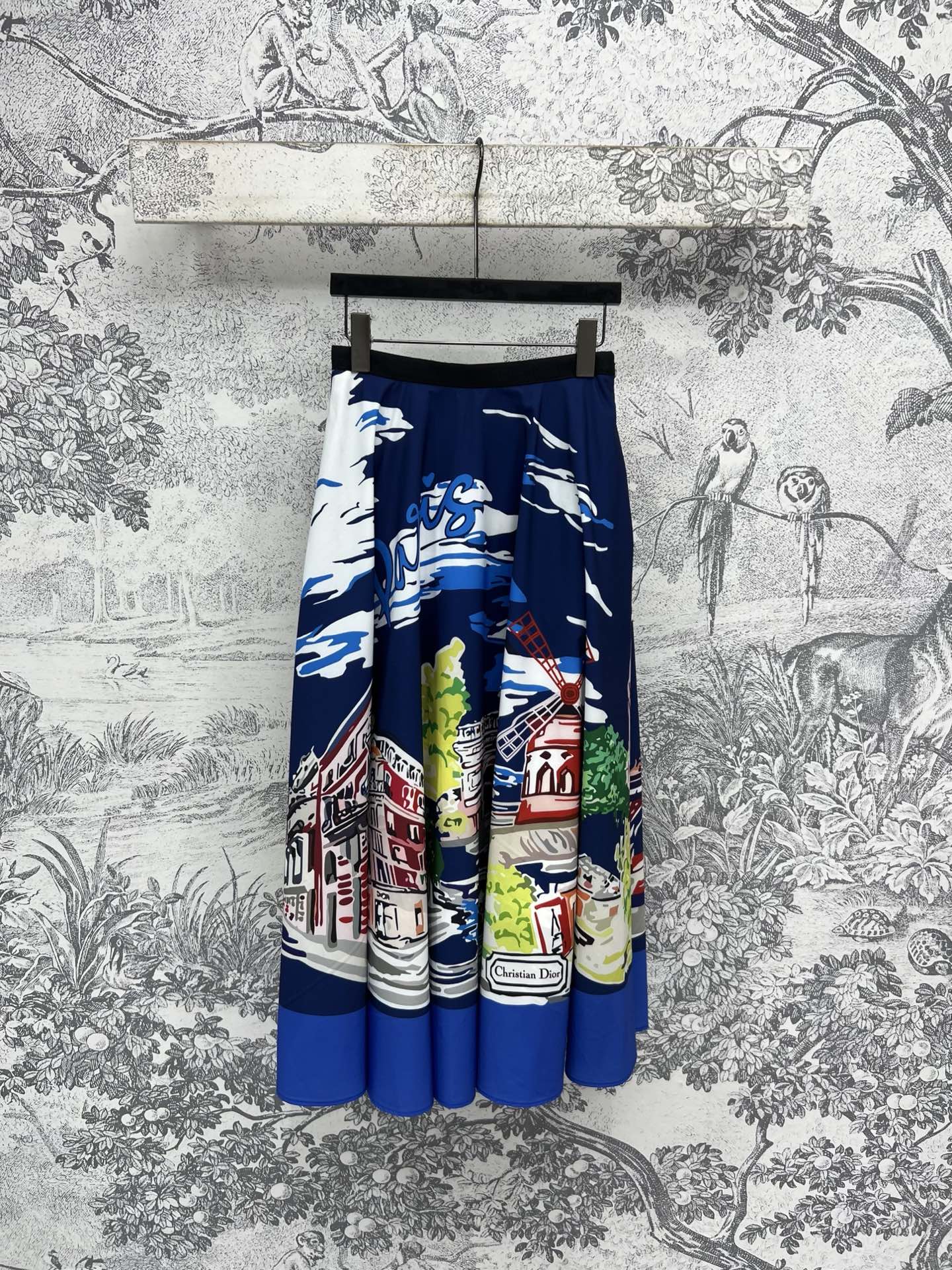 D家 25夏季新款 海滩夏日限定 图案印花太阳裙 基础款高腰半身裙 质感面料都很赞 定制海滩度假⛱️印花