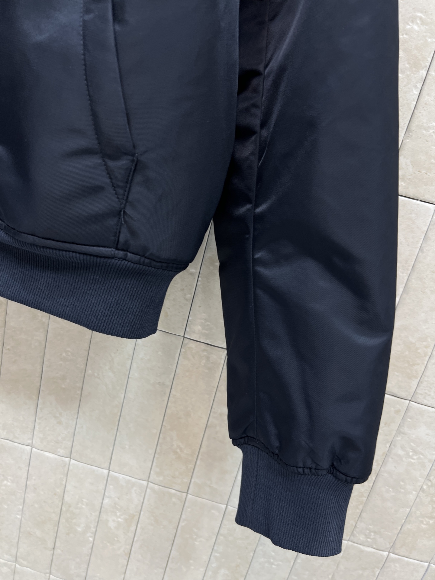 PD家 26早春新款 杨幂同款！连帽尼龙夹棉外套内部夹棉轻薄保暖 秋冬穿超合适本 藏青色+胸前极简字母L