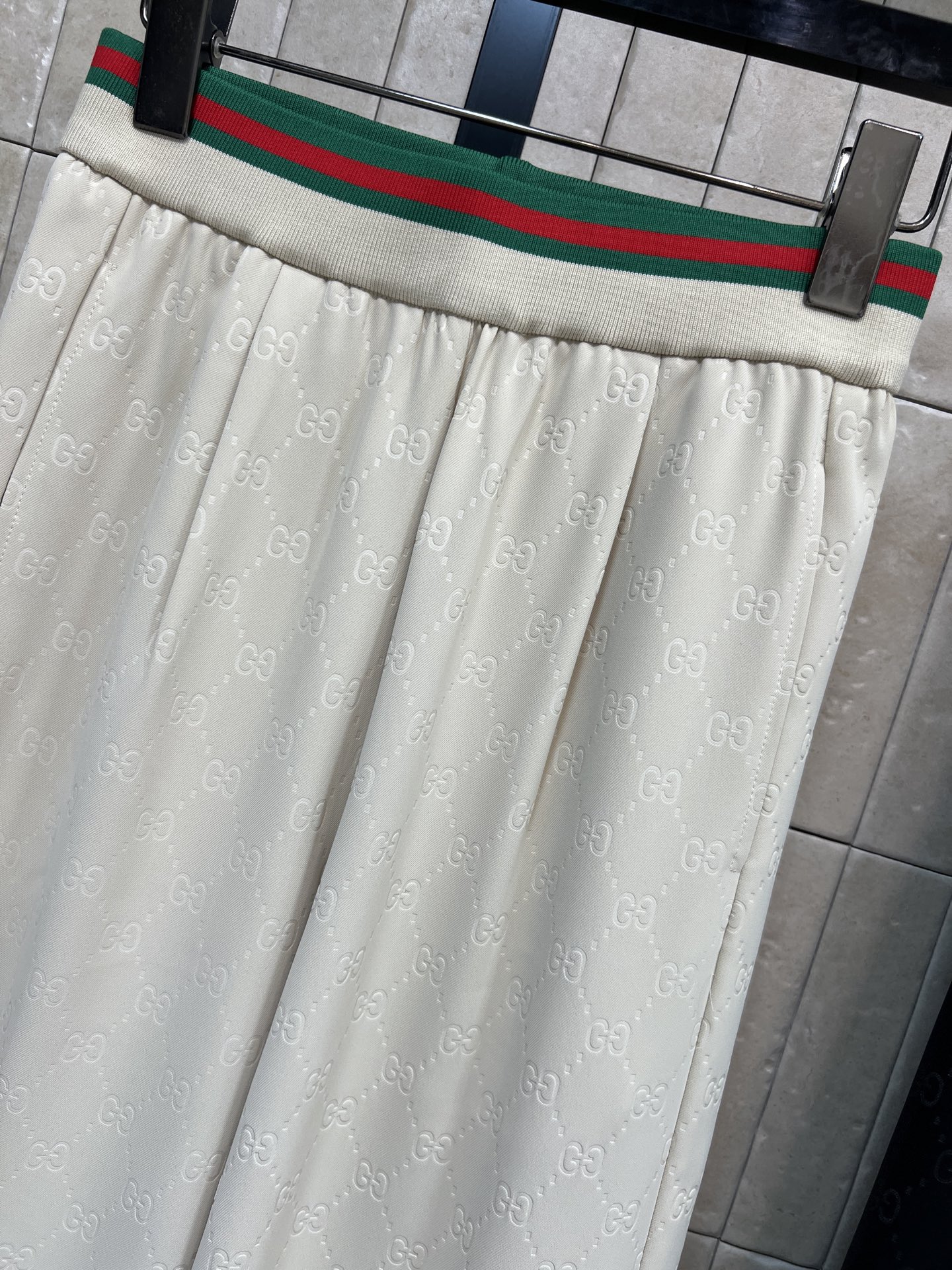 G家 26春夏新款 GG提花阔腿裤 采用精致提花工艺 低调花纹超有质感！高腰松紧设计 舒适又显腿长 宽松