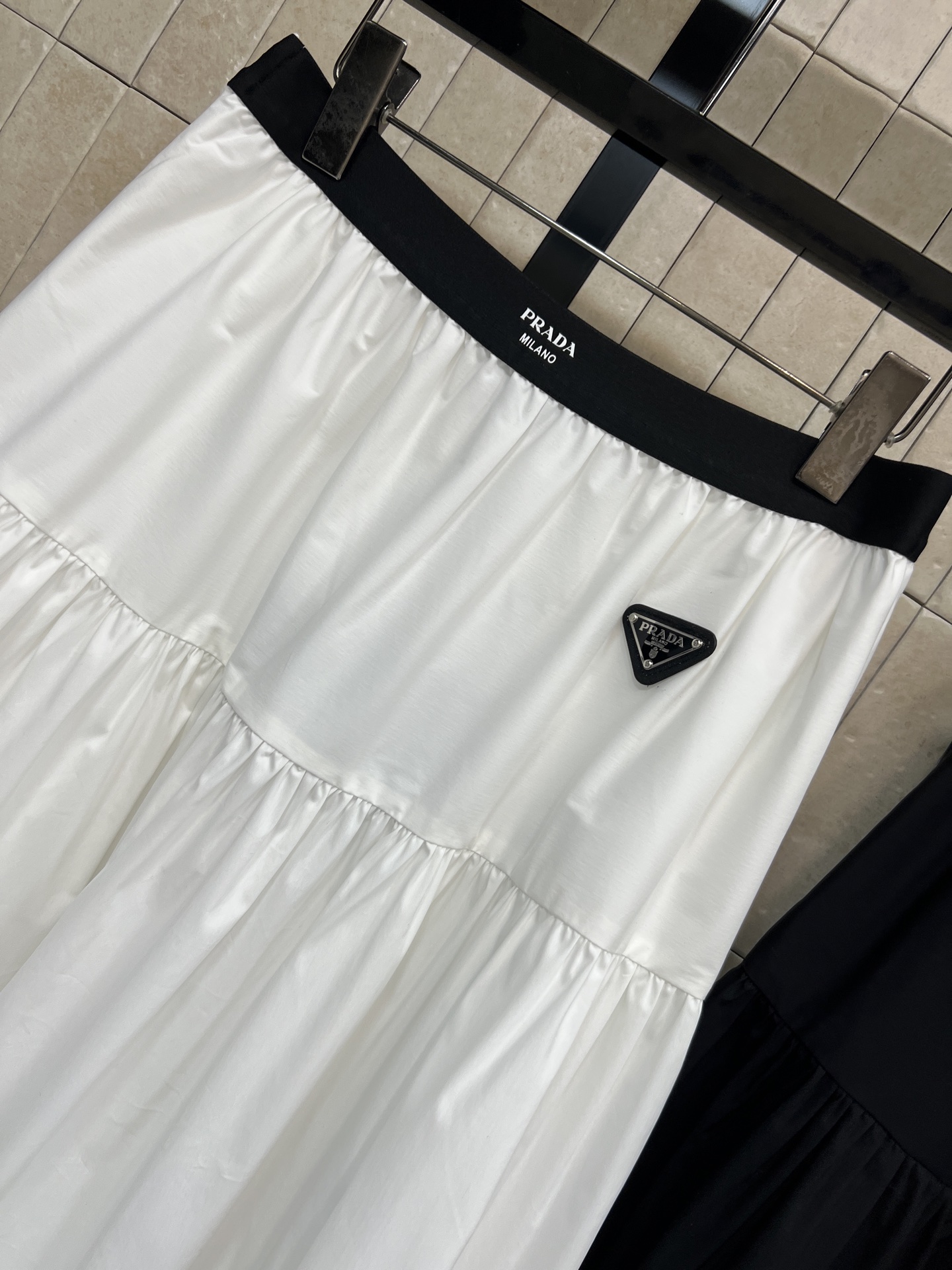 PD家 26春夏新款 蕾丝拼接半身裙 采用纯棉材质，透气舒适 春夏穿超合适！层叠拼接+蕾丝花边 细节满满