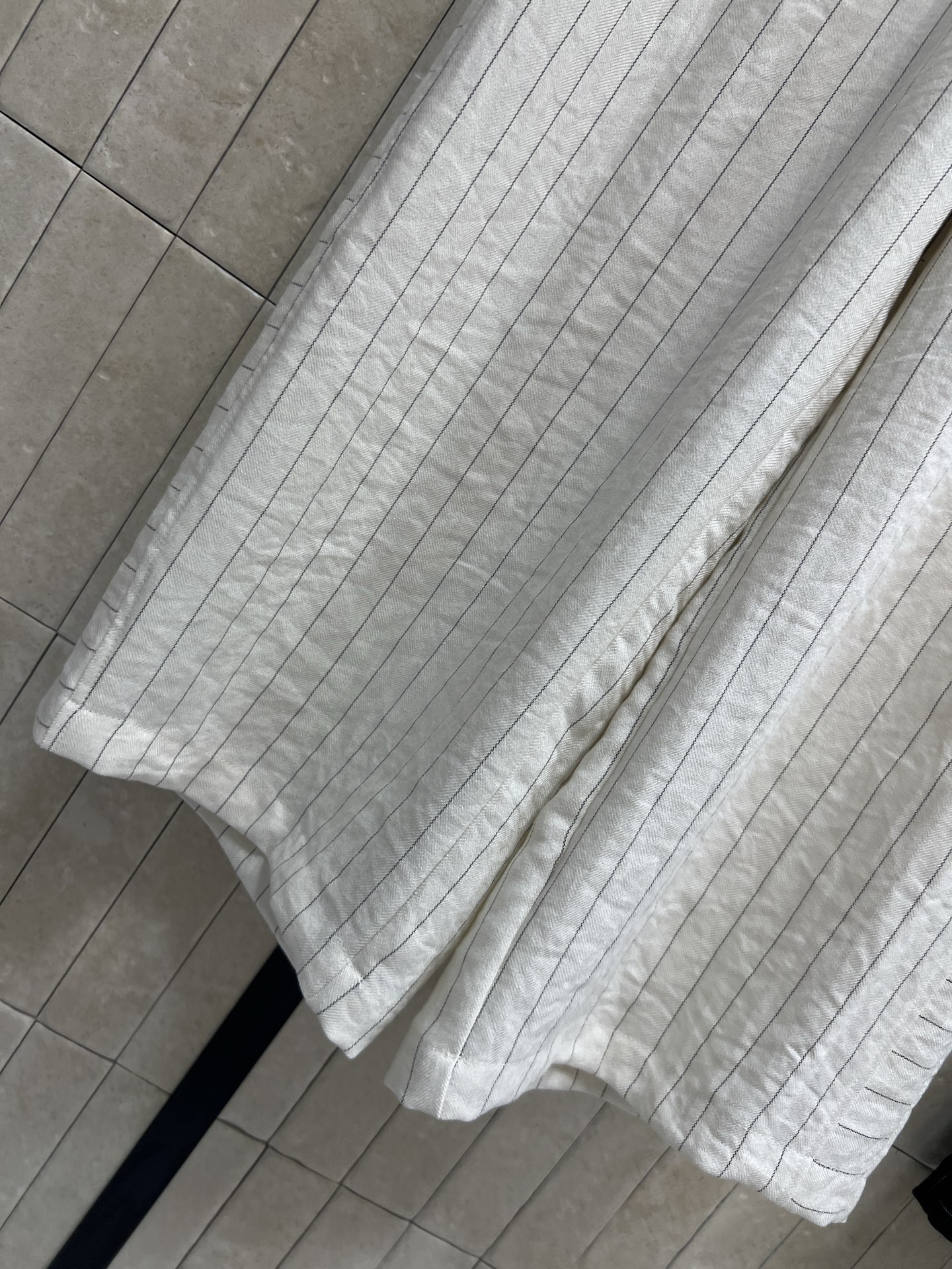 C家 26春夏新款 条纹阔腿裤 条纹设计显瘦显高 遮胯修饰腿型超赞 抽绳松紧腰 适合各种身材 穿脱方便 