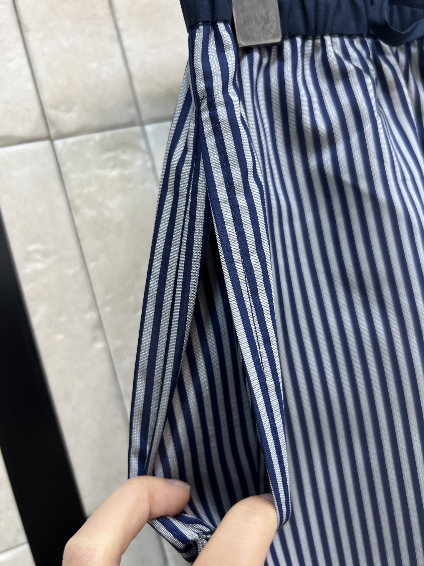 AW家 26春夏新款 竖条纹阔腿裤 松紧腰+抽绳 适合多种身材 竖条纹显瘦又拉长腿部线条 搭配厚底鞋或凉