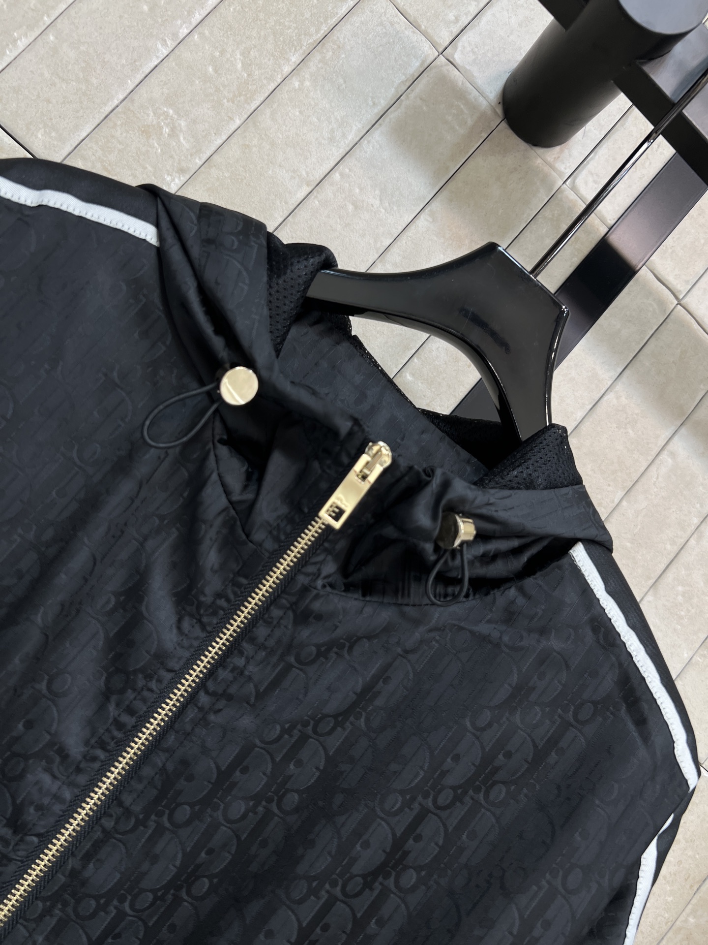 D家 26春夏新款 提花连帽套装 连帽外套+高腰短款 高质量纯棉面料 外套拉链+下摆抽绳 侧边品牌织带 