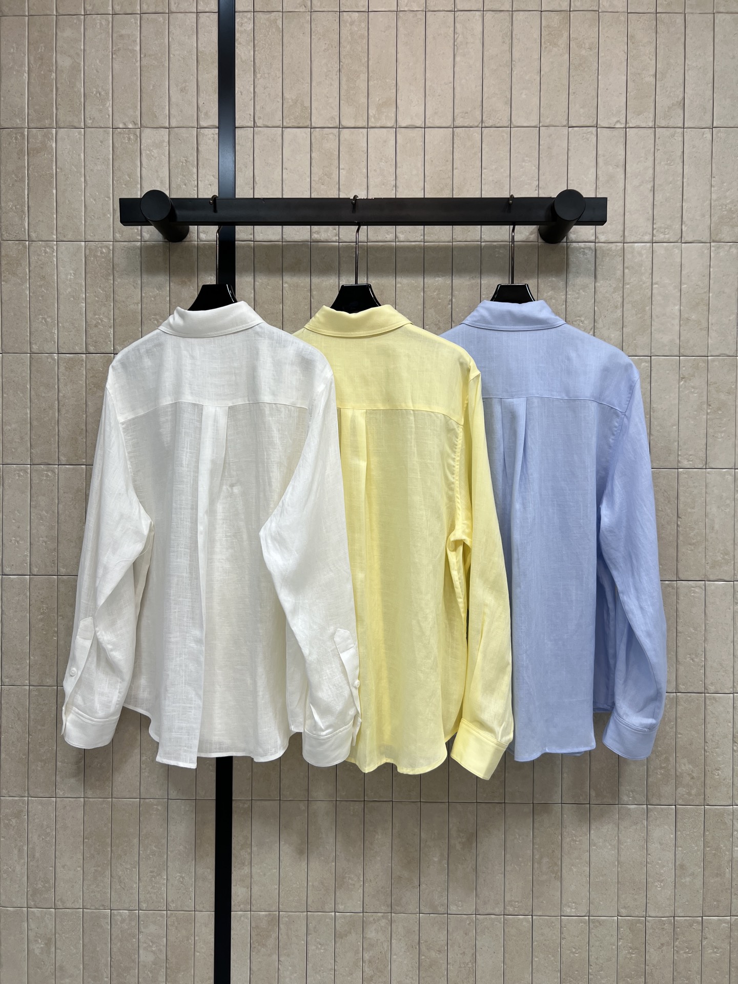 LW家 26春夏新款 翻领长袖衬衫 宽松版型+经典翻领 简约百搭 轻松打造松弛感穿搭 亚麻自带自然肌理 