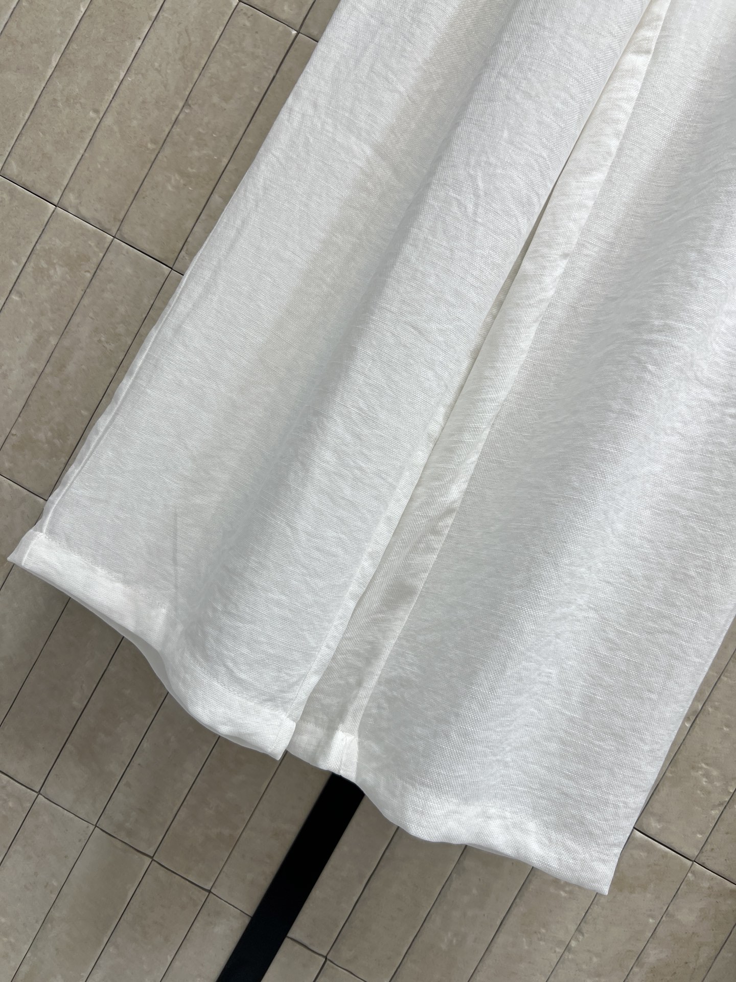 MIU家 26夏季新款 抽绳阔腿长裤 高腰松紧+抽绳设计 修饰腰线还很灵活 宽松直筒裤型遮肉显瘦 梨形身